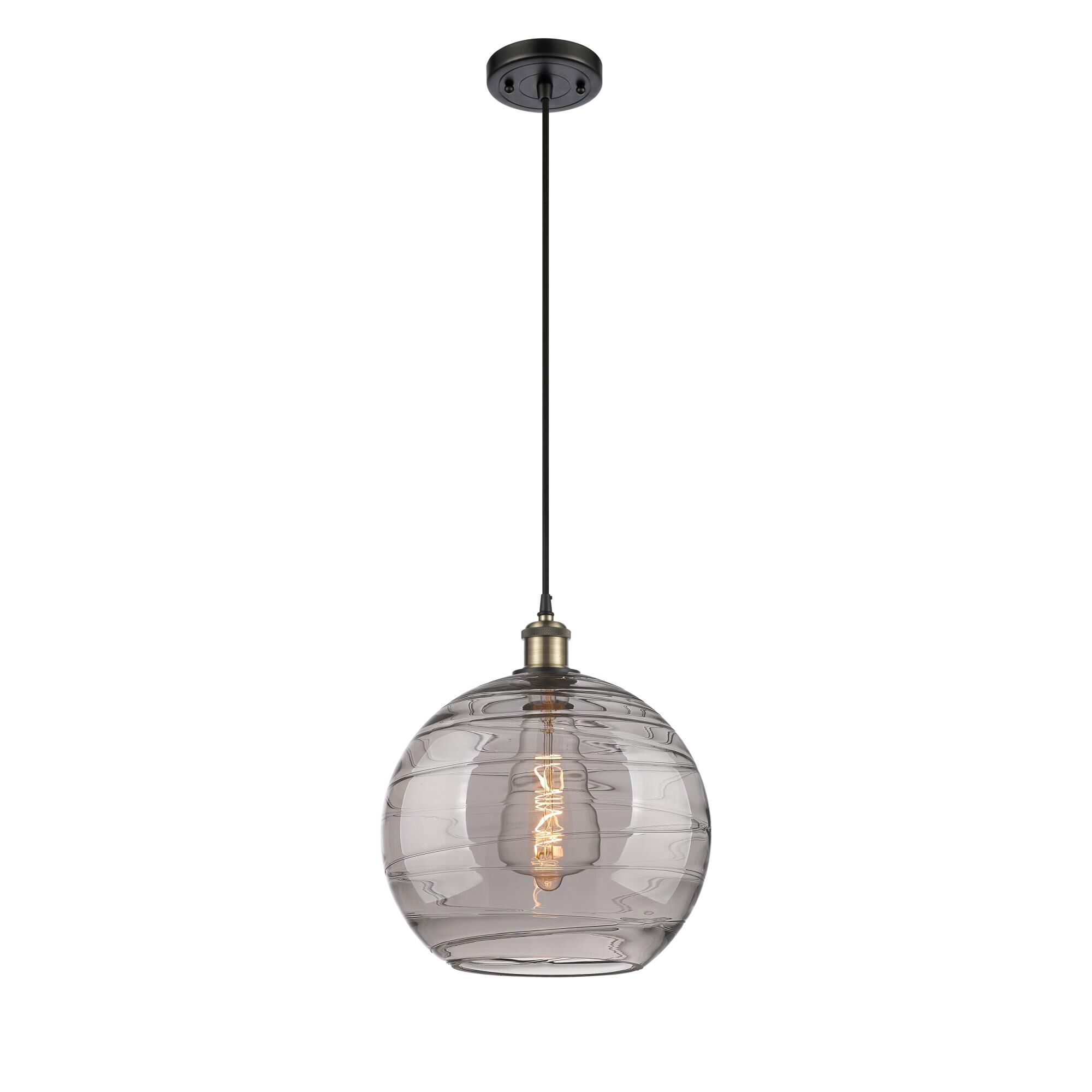 Bruno Marashlian Athens Deco Swirl 12 Inch Mini Pendant by Innovations Lighting