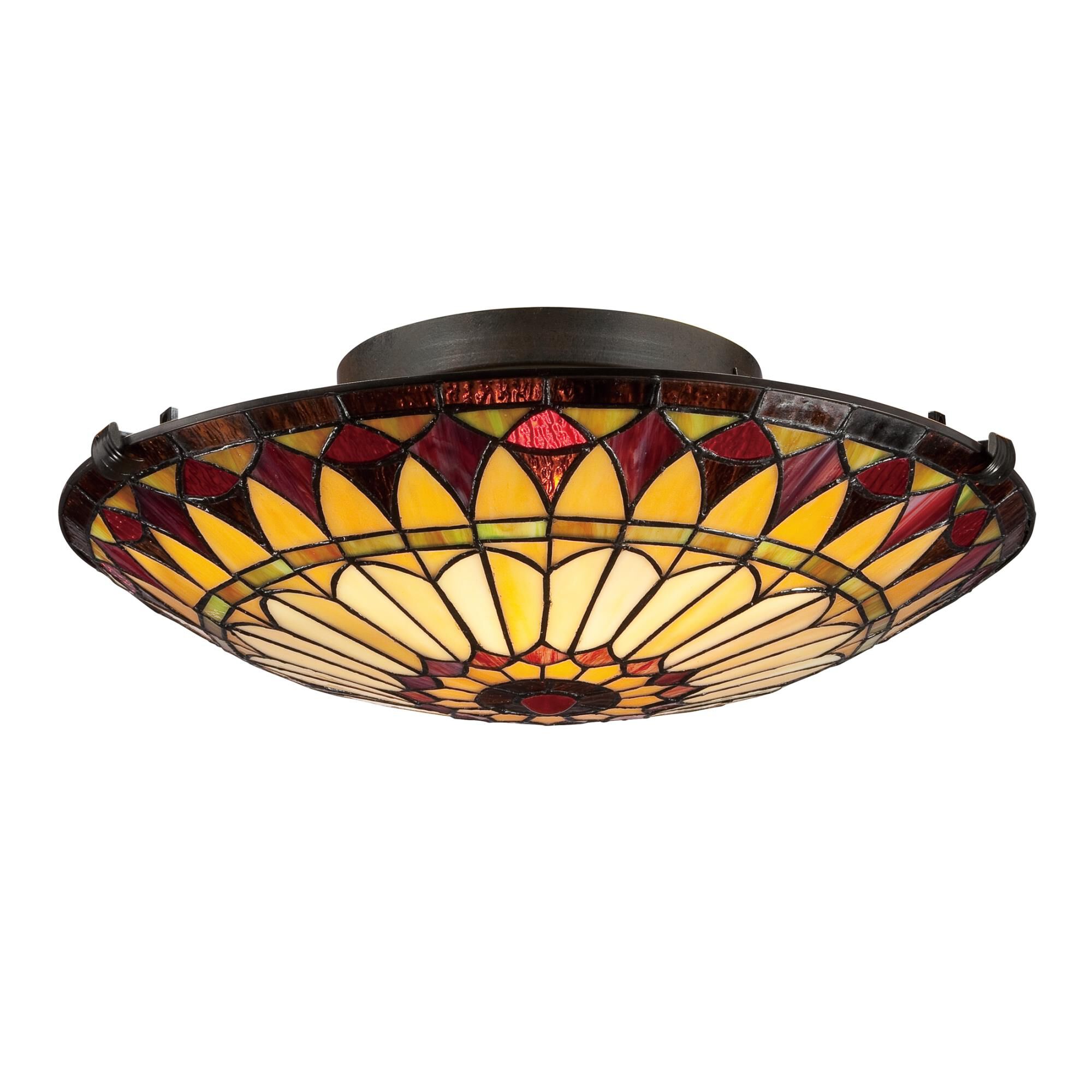 West End 17 Inch 2 Light Semi Flush Mount by Quoizel
