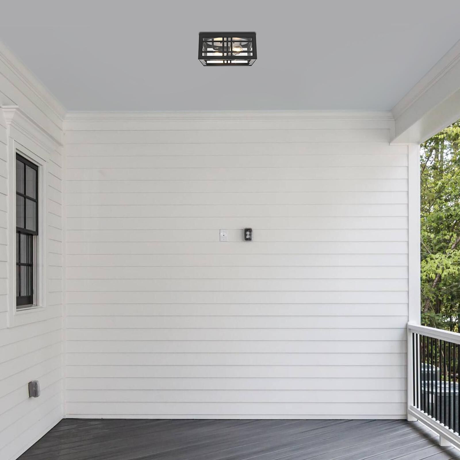 Harley 11 Inch Outdoor Flush Mount by Elegant Lighting