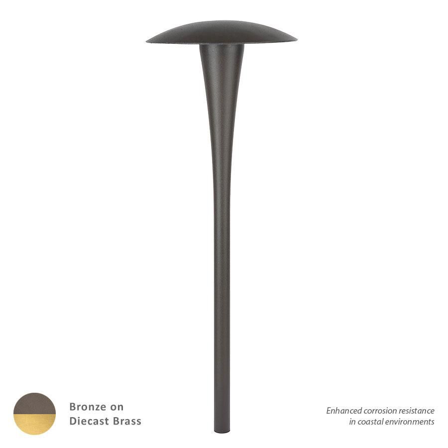 Shown in Bronzed Brass finish and Frosted glass