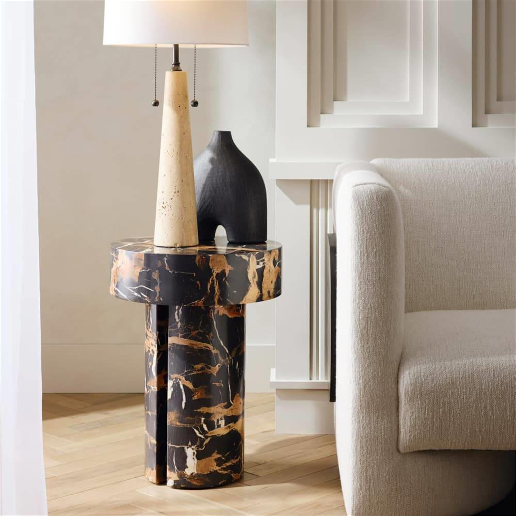 Shown in Espresso and White finish
