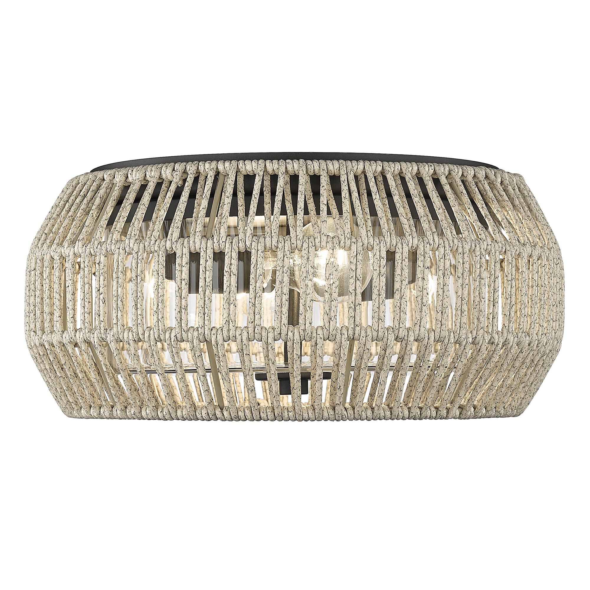 Seabrooke 14 Inch Outdoor Flush Mount by Golden Lighting