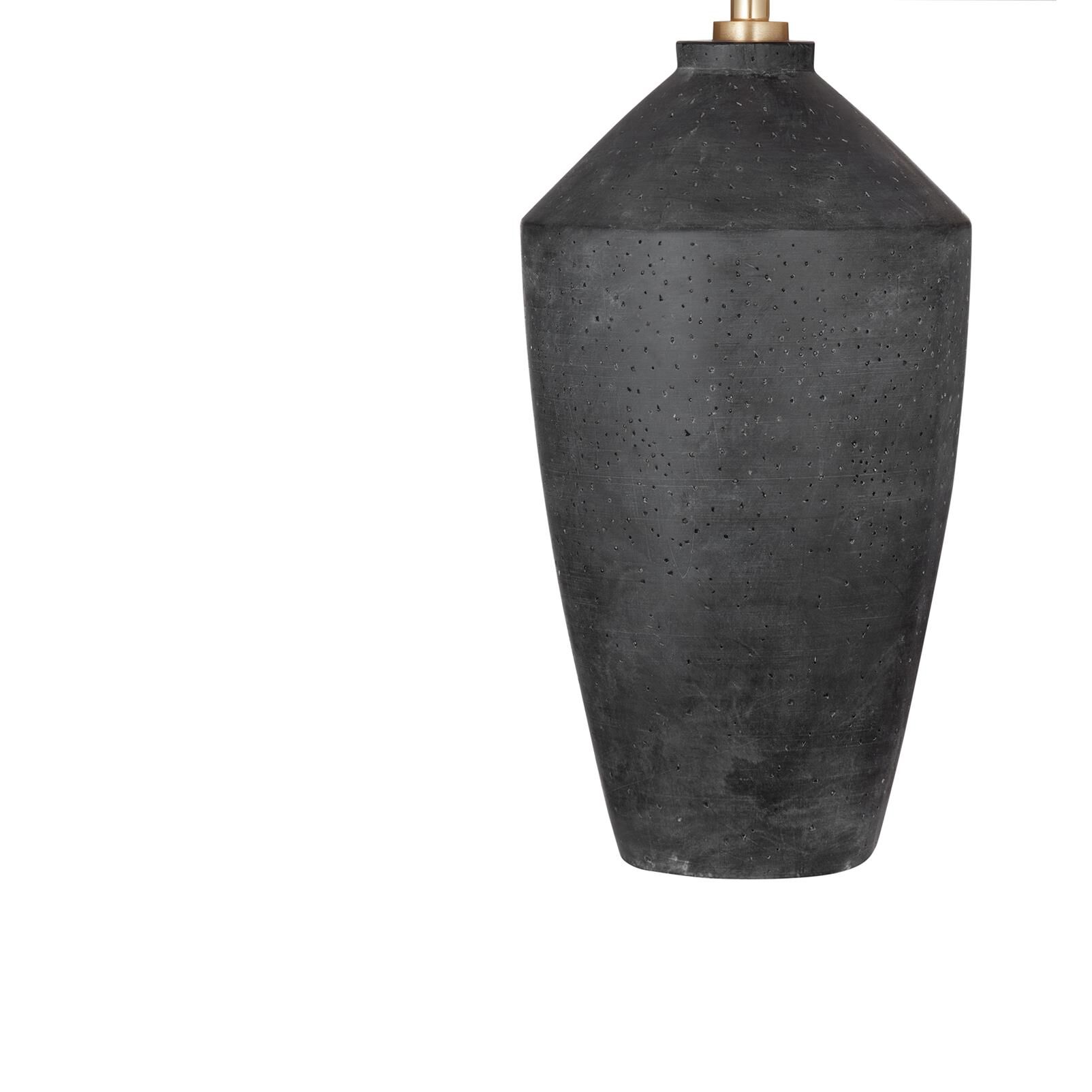 Shown in Matte Black finish and White shade