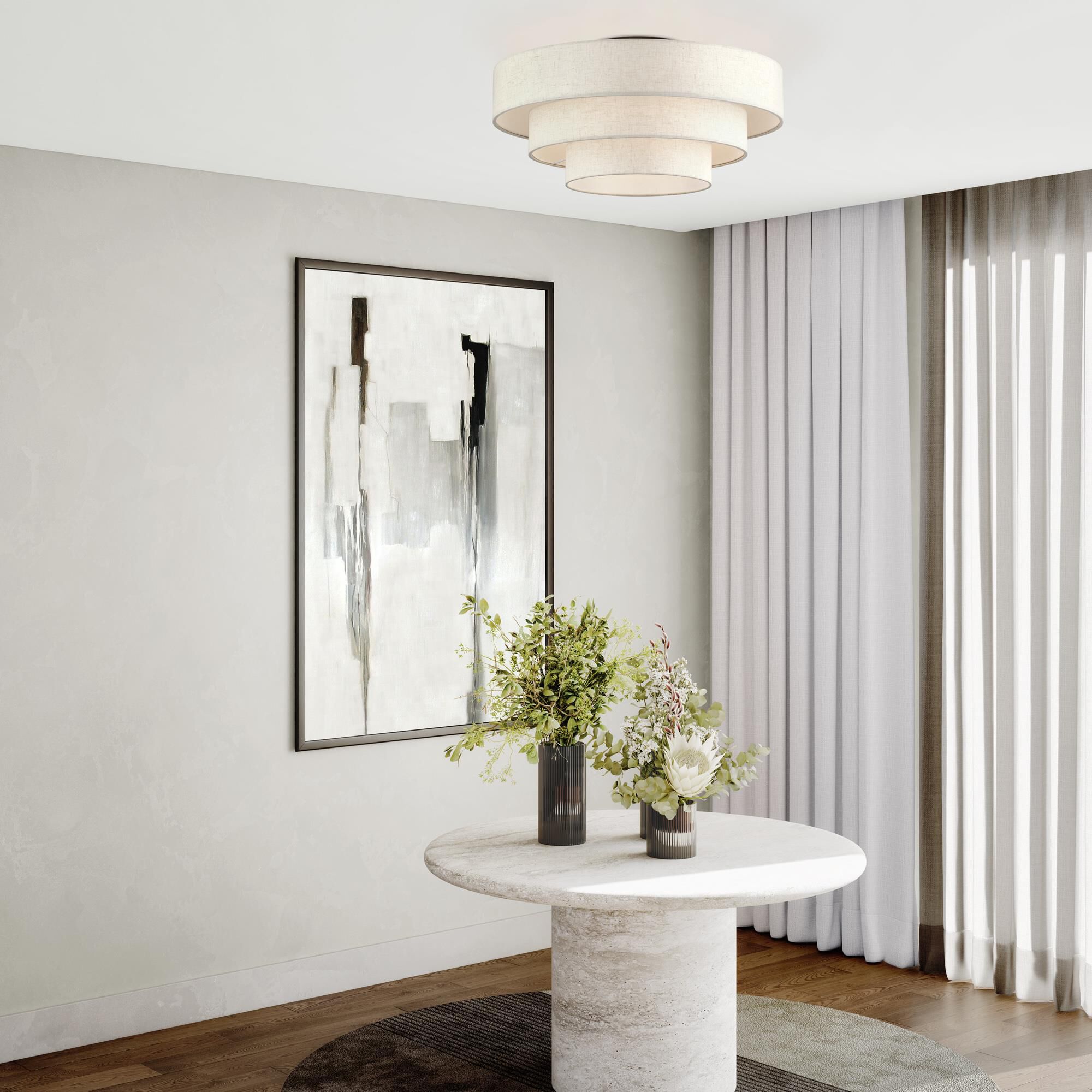 Manorwood 28 Inch Semi Flush Mount by Livex Lighting