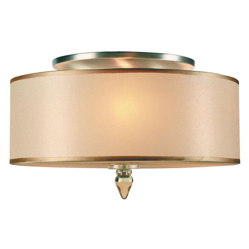 Luxor 14 Inch 3 Light Flush Mount by Crystorama