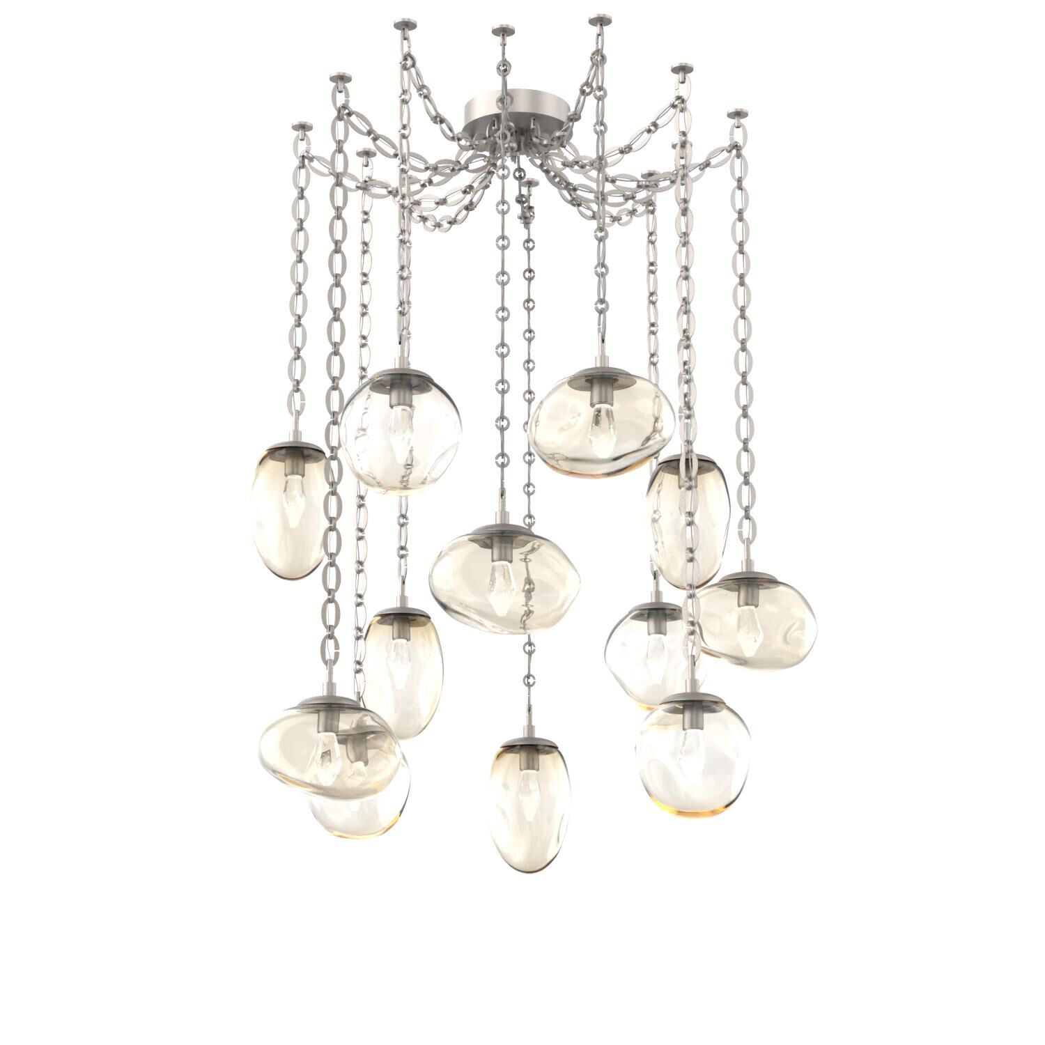 Levi Wilson Cosmos 17 Inch Multi Pendant Light by Hammerton Studio