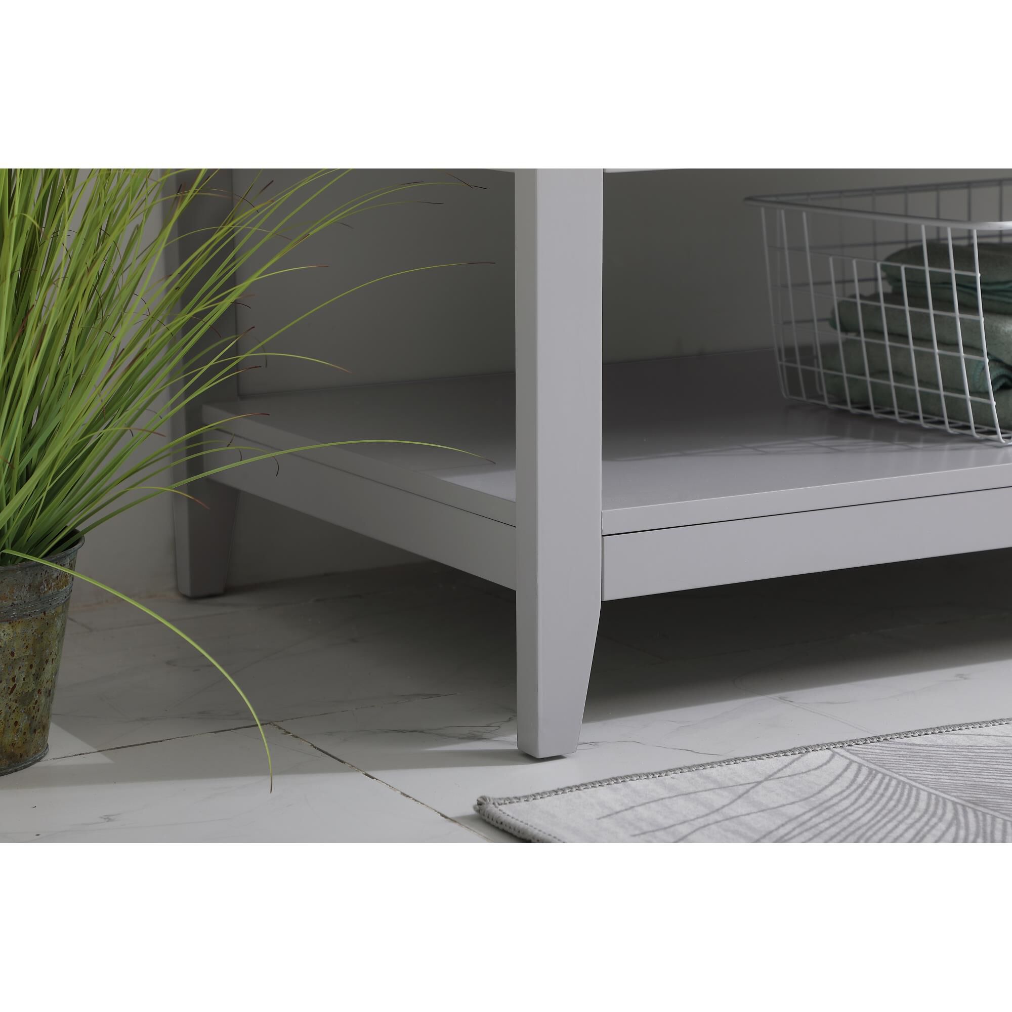 Shown in Grey finish