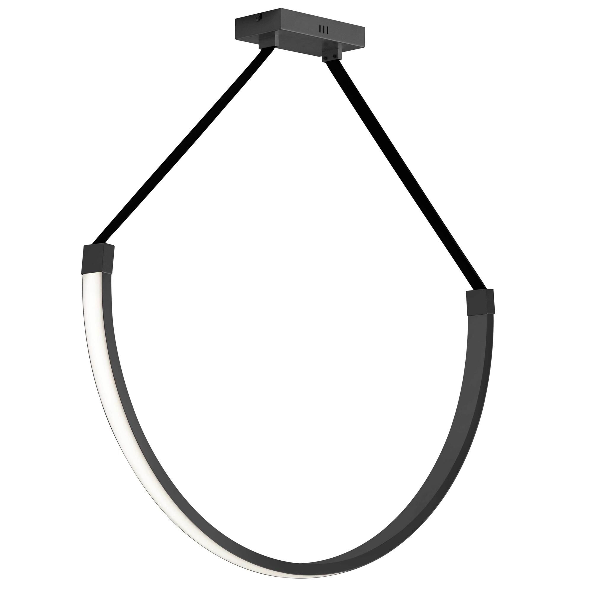Regan 40 Inch 1 Light LED Semi Flush Mount by Dainolite