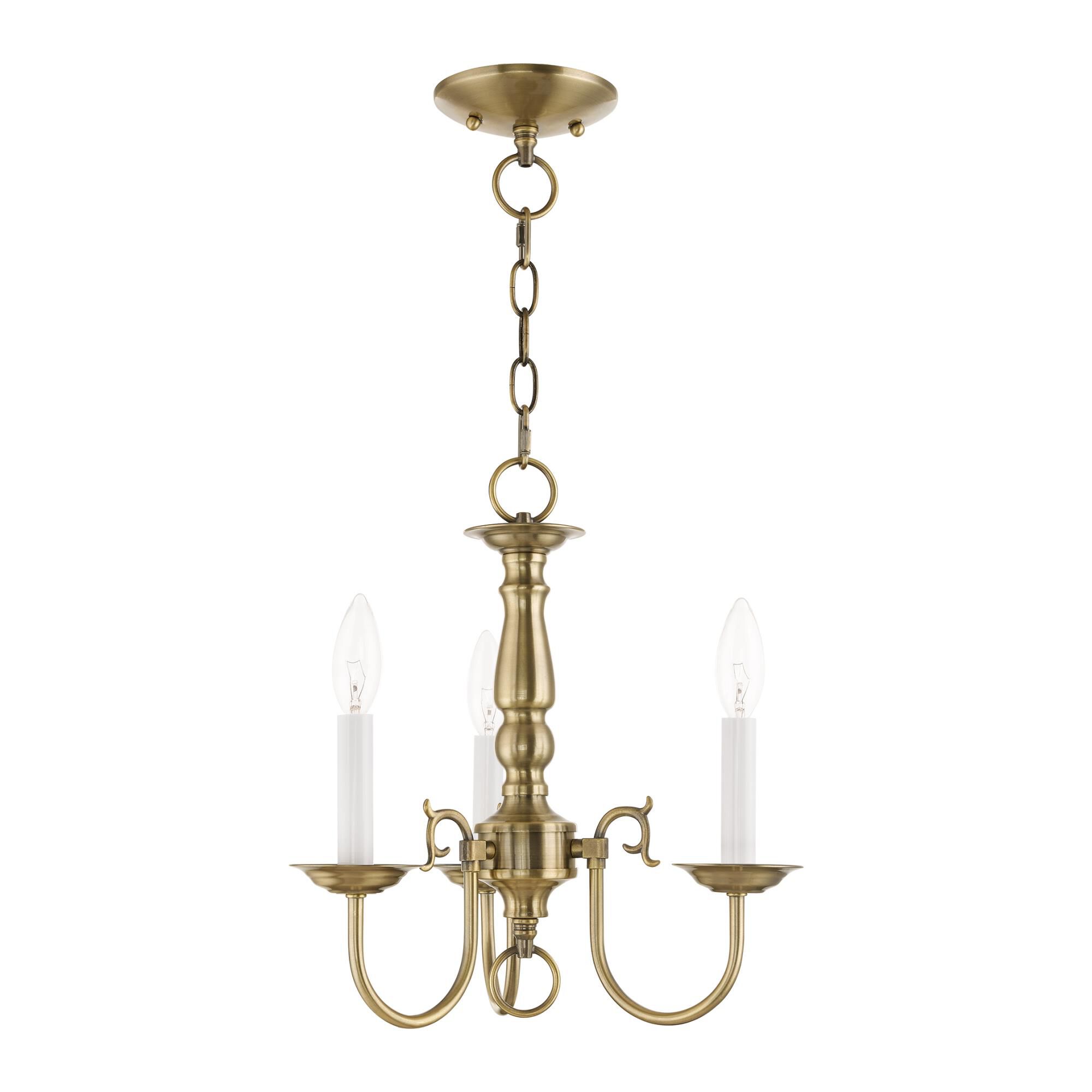 Williamsburgh 14 Inch 3 Light Mini Chandelier by Livex Lighting