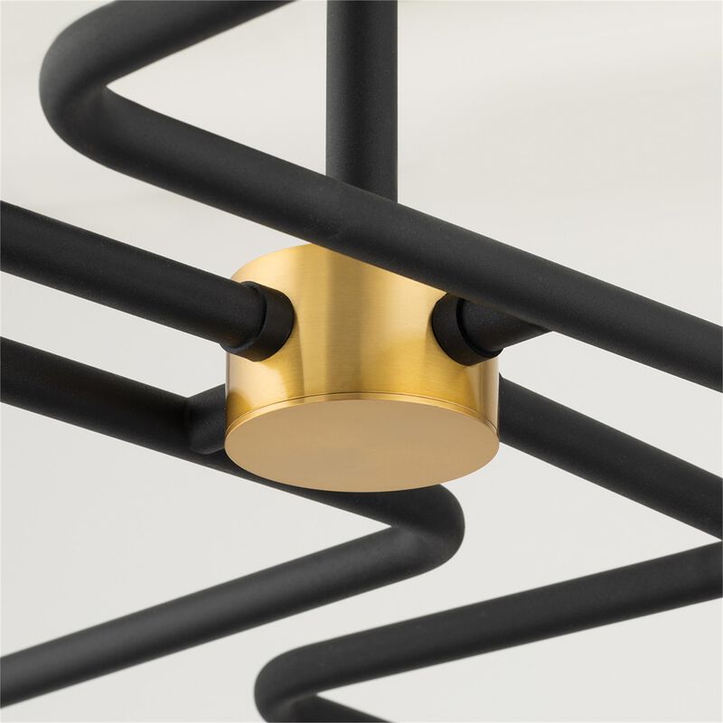 Jena 40 Inch 6 Light Semi Flush Mount by Mitzi