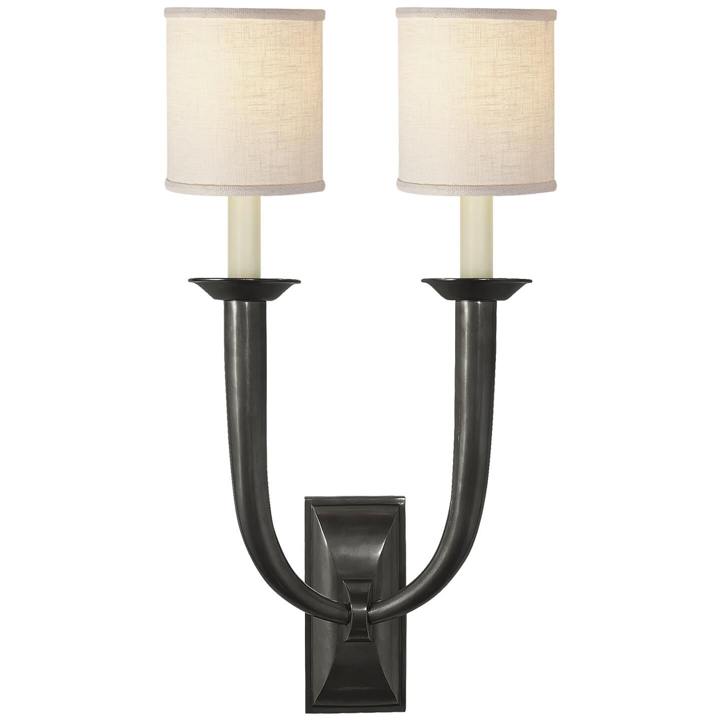 French Deco Horn 22 Inch Wall Sconce by Visual Comfort Signature Collection