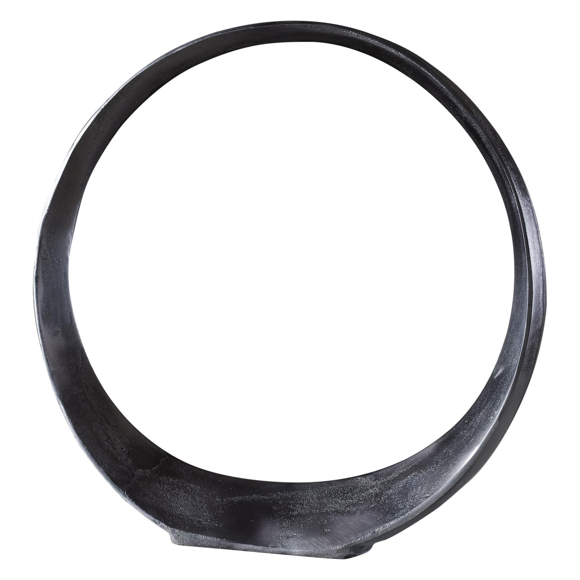 Uttermost Orbits Black Nickel Large Ring Sculpture Figurine by Uttermost