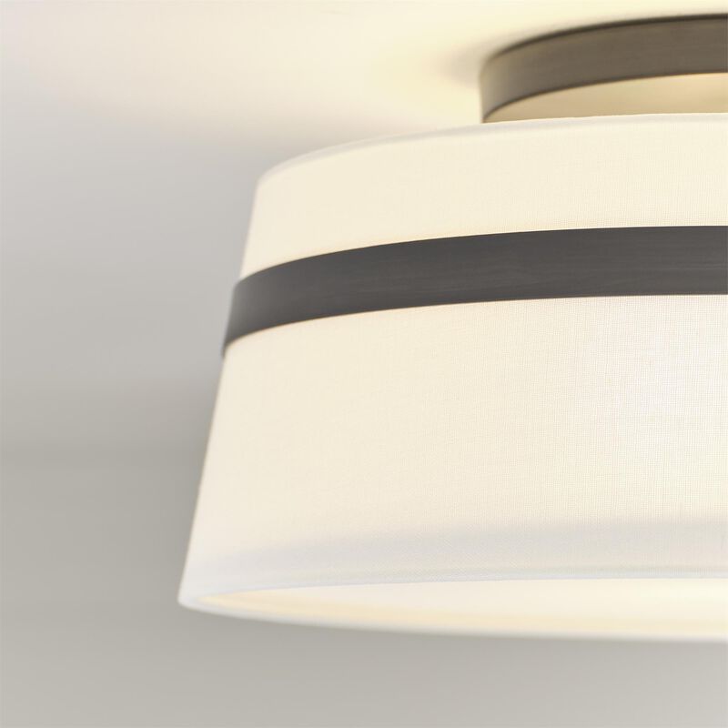 Alexa Hampton Cordtlandt 19 Inch 3 Light Semi Flush Mount by Visual Comfort Studio
