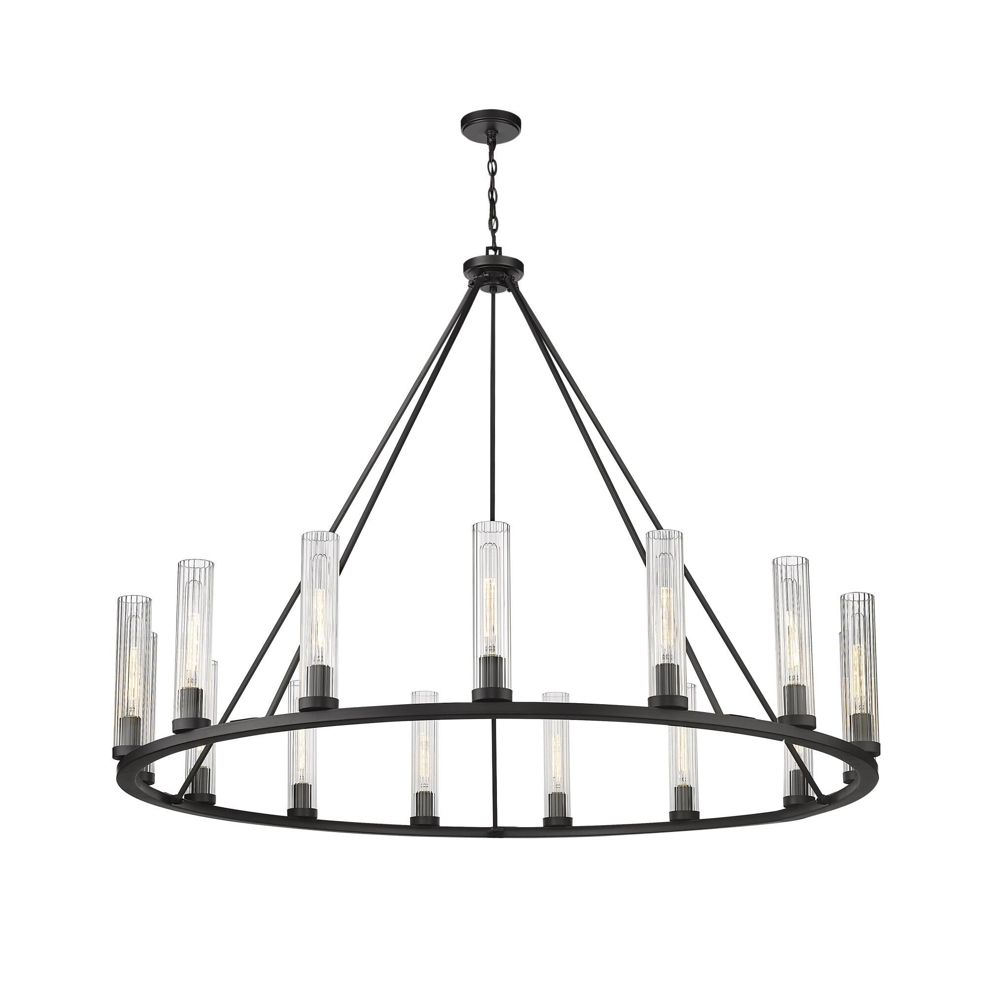 Shown in Bronze finish and Glass shade