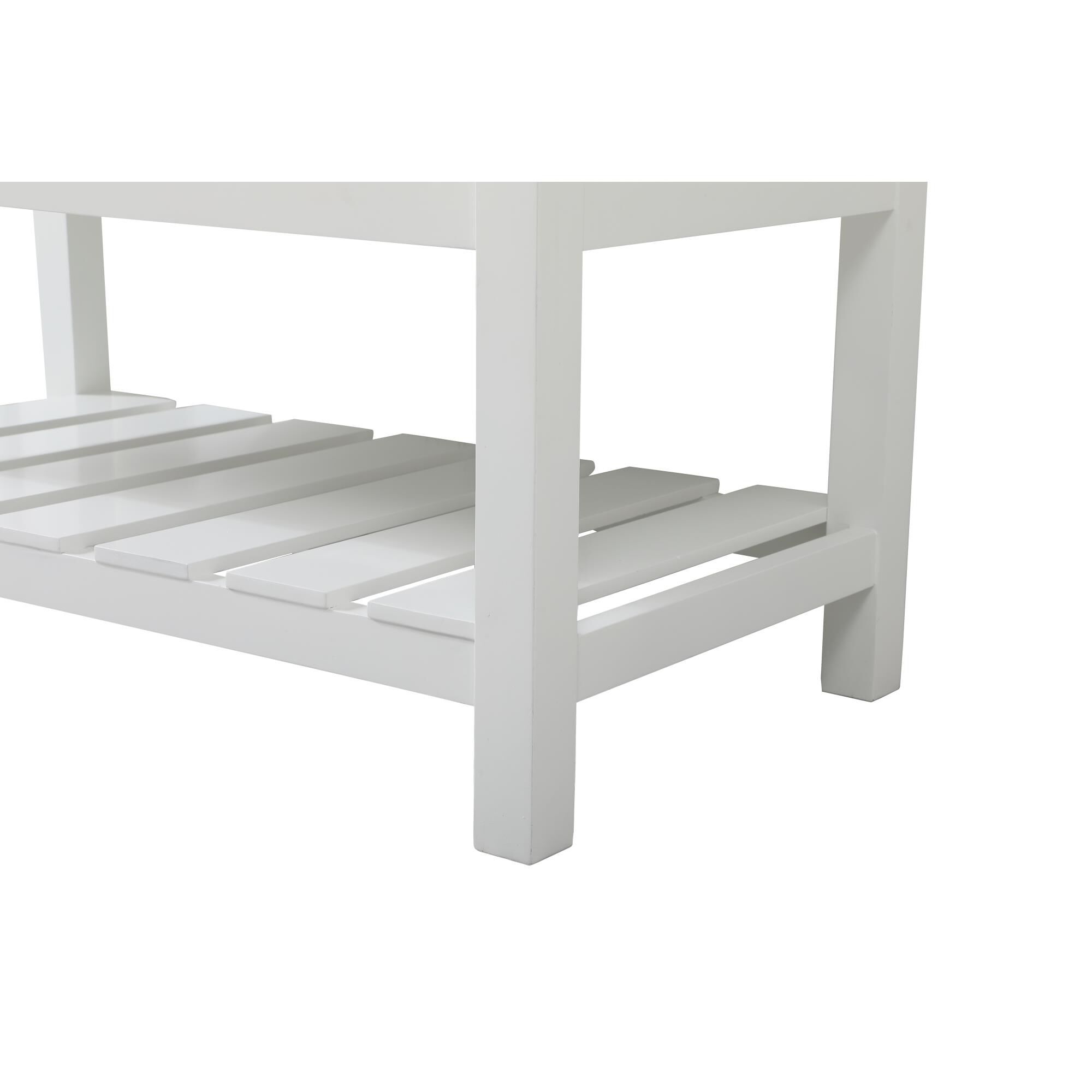 Shown in White finish and With Backsplash accent