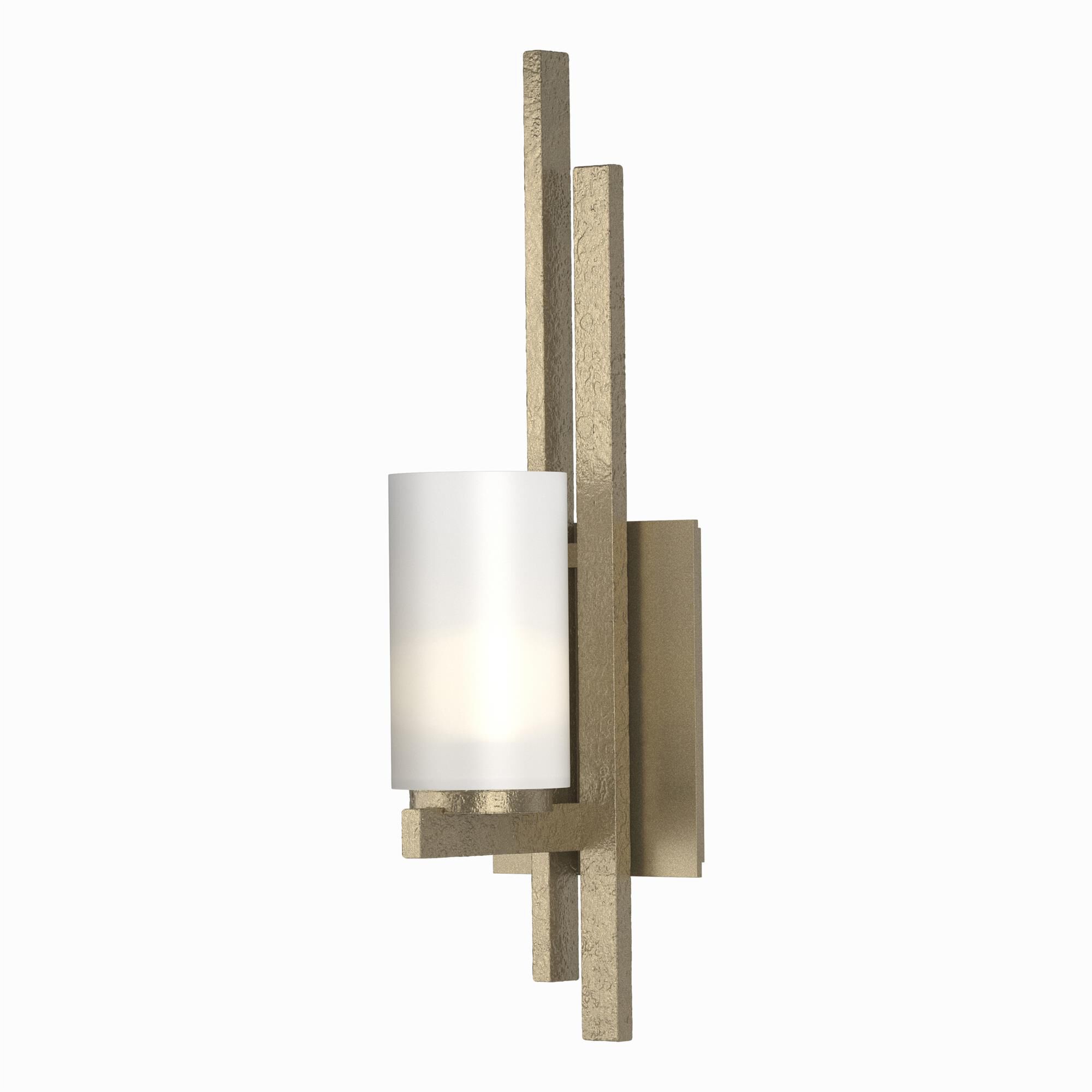 Shown in Soft Gold finish and Opal  glass