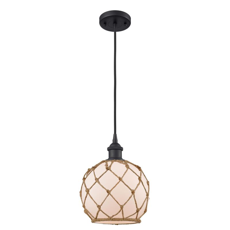 Innovations Lighting Bruno Marashlian Farmhouse Rope 8 Inch Mini Pendant