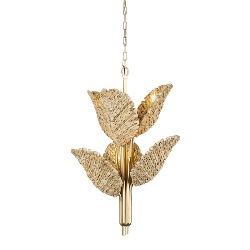 Ron Henderson Banana Leaf Chandelier by Varaluz