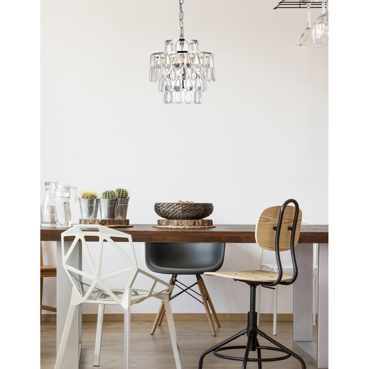 Mila 12 Inch Mini Pendant by Elegant Lighting