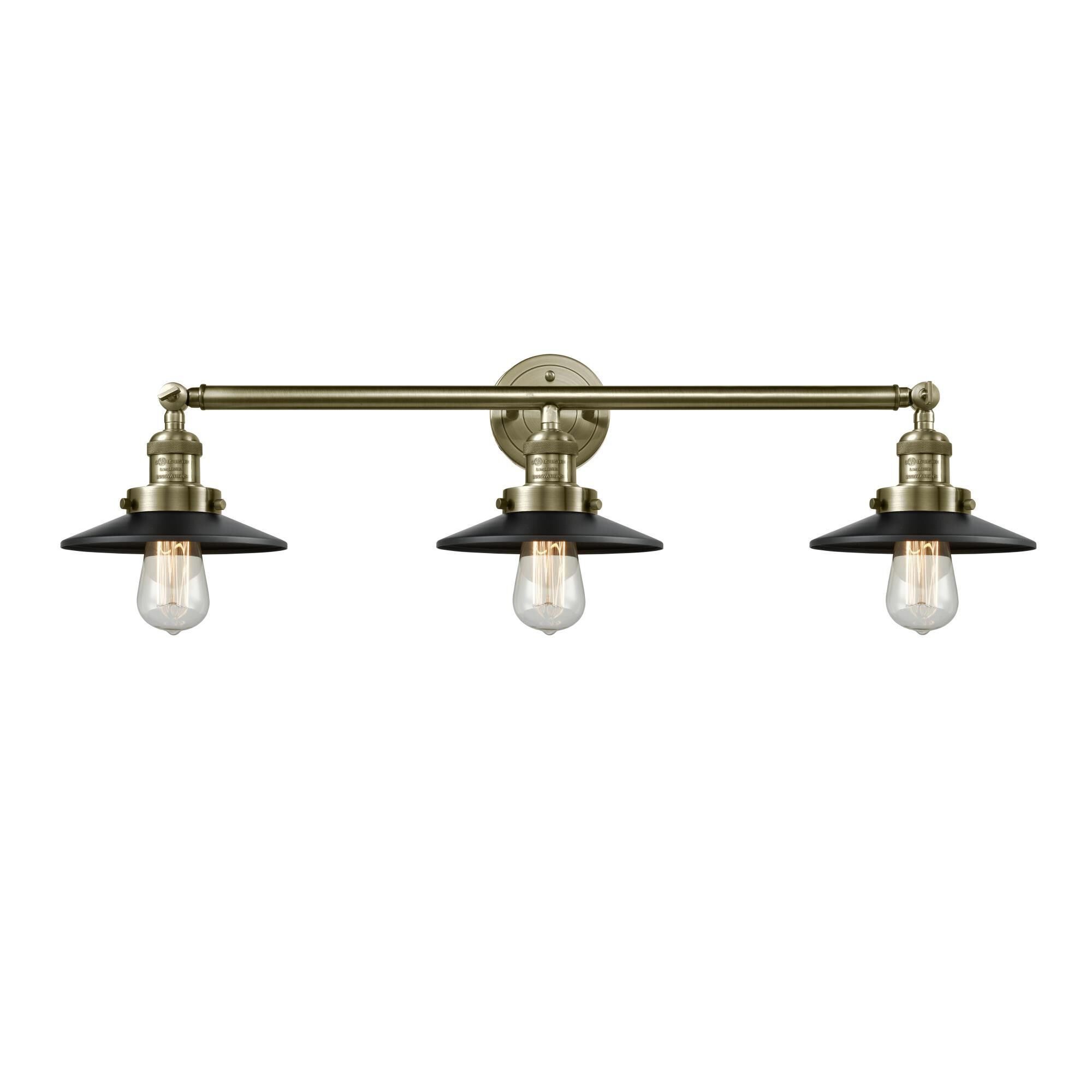 Bruno Marashlian Railroad 32 Inch 3 Light Bath Vanity Light by Innovations Lighting