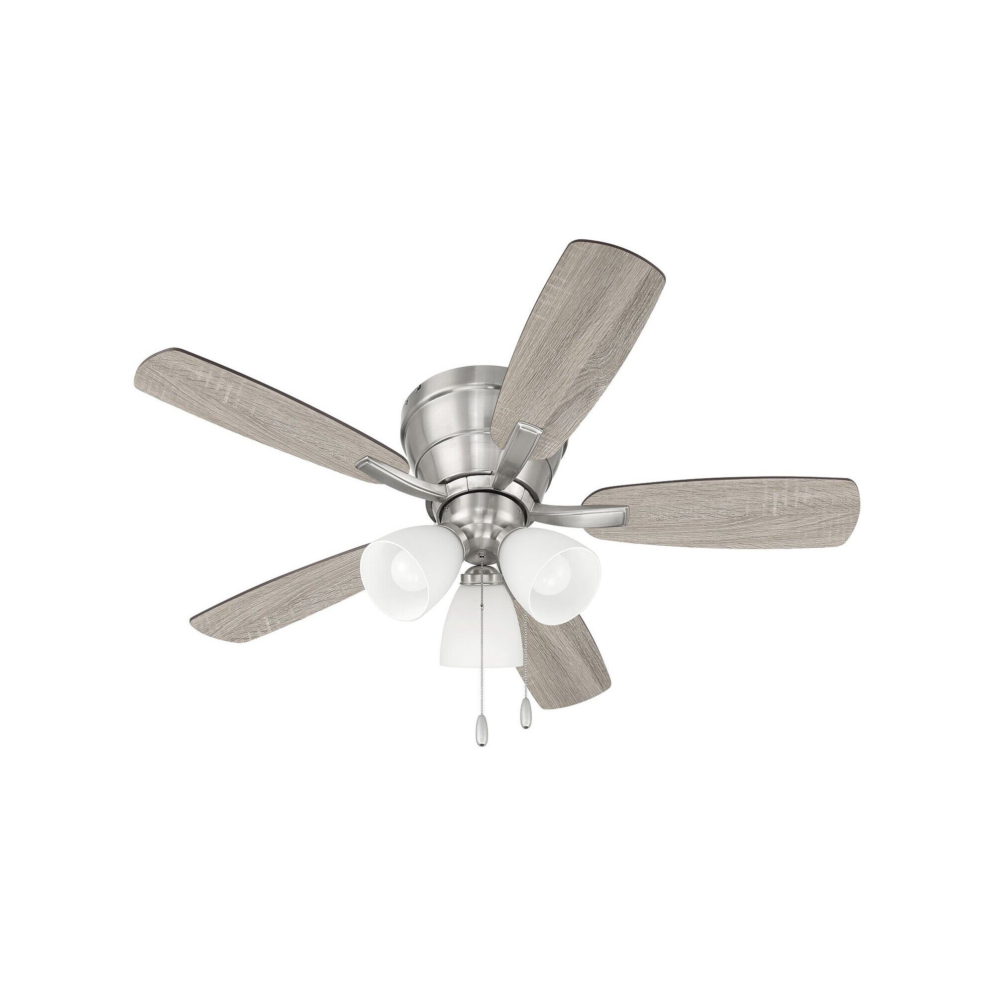 Wheeler 42 3-Light 42 Inch Flush Mount Fan with Light Kit,
