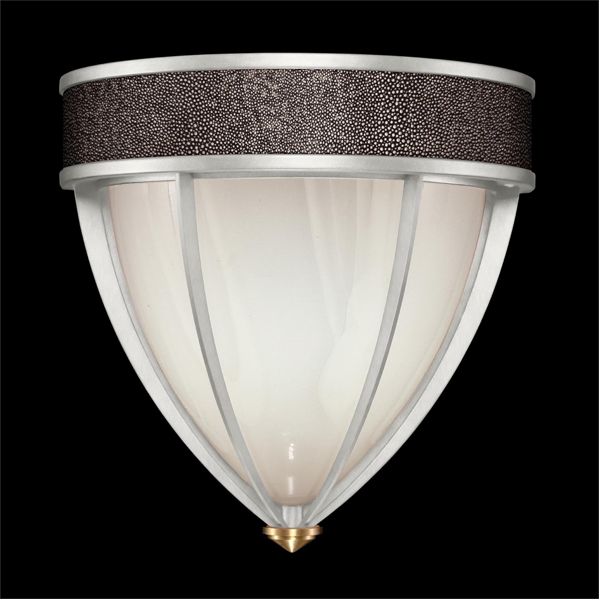 Shown in Silver Leaf and Brass  finish and Pebble accent
