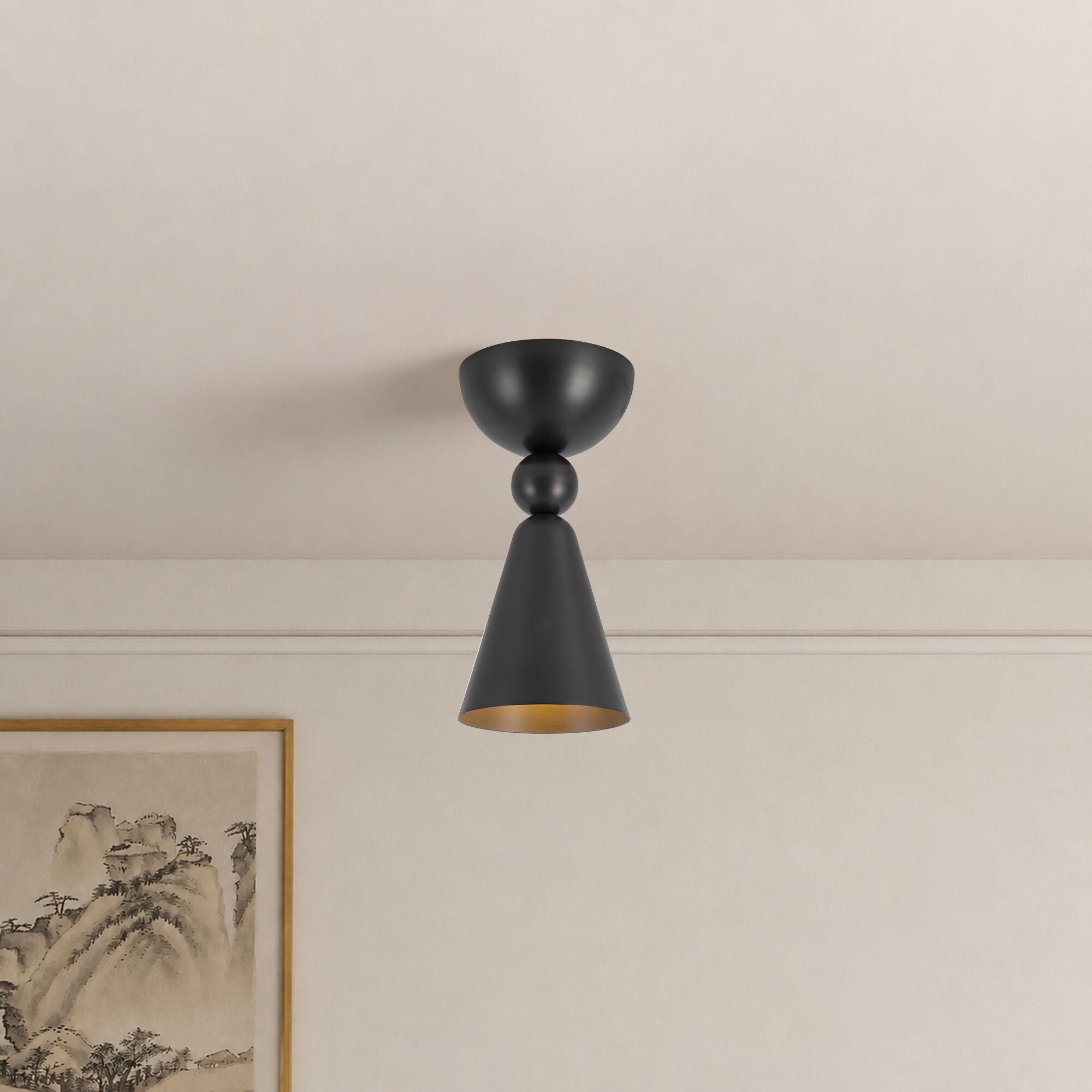Murphy 4 Inch Semi Flush Mount,