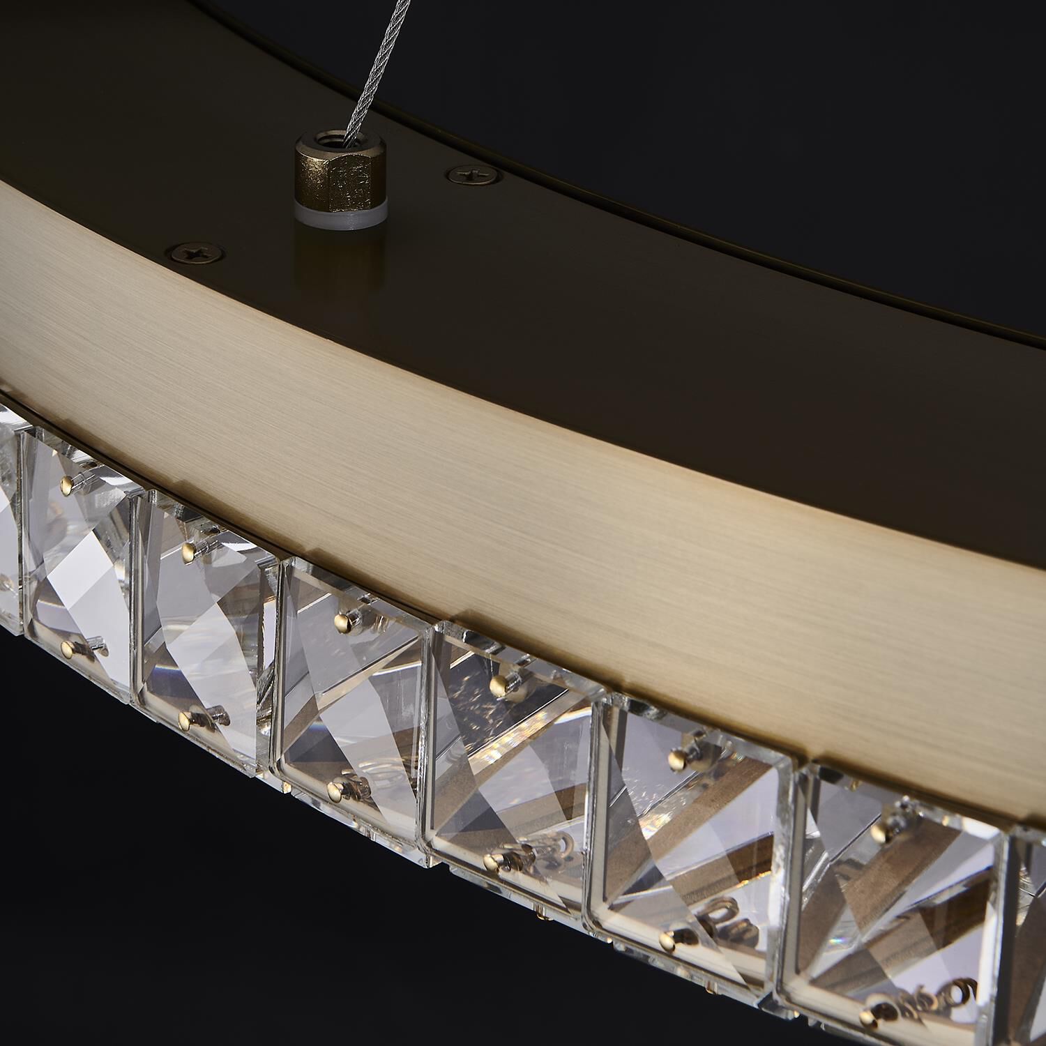 Shown in Winter Brass finish and Firenze Clear crystal