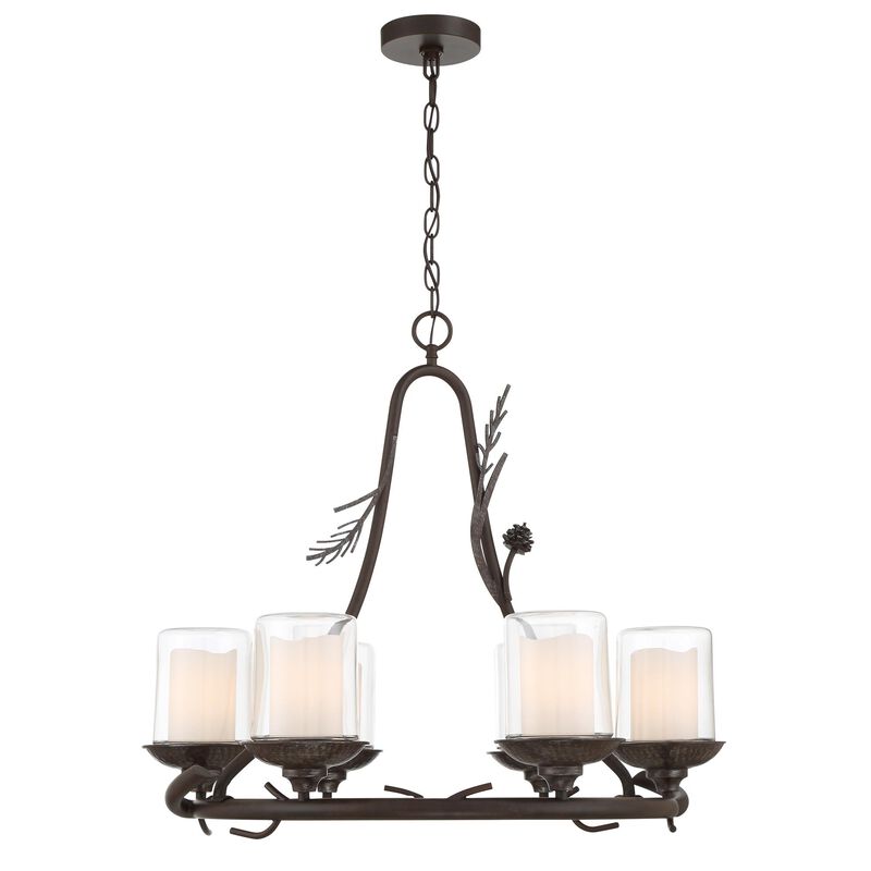 Ponderosa Ridge 28 Inch 6 Light Chandelier by Minka Lavery