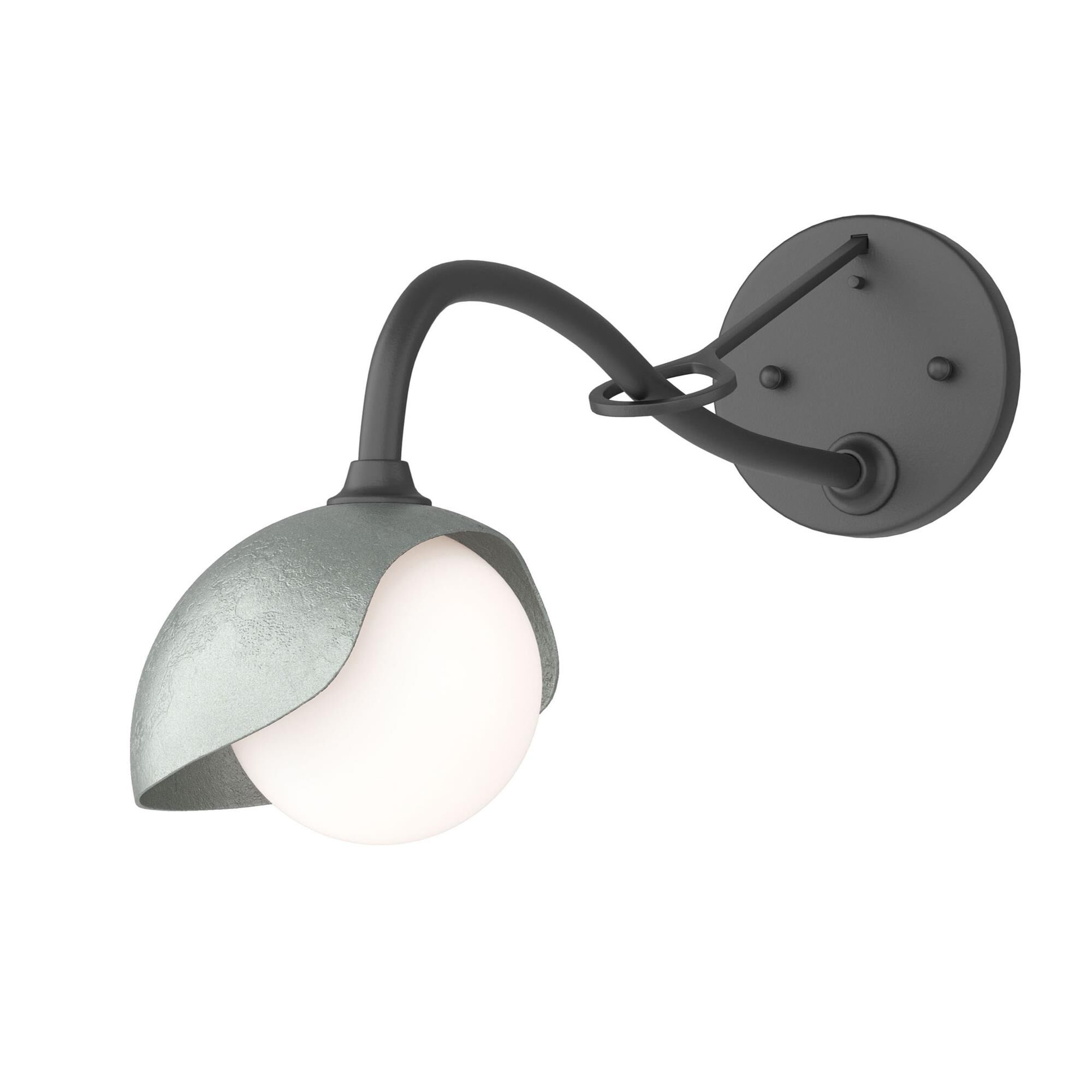 Shown in Black finish and Opal glass and Vintage Platinum (82) accent