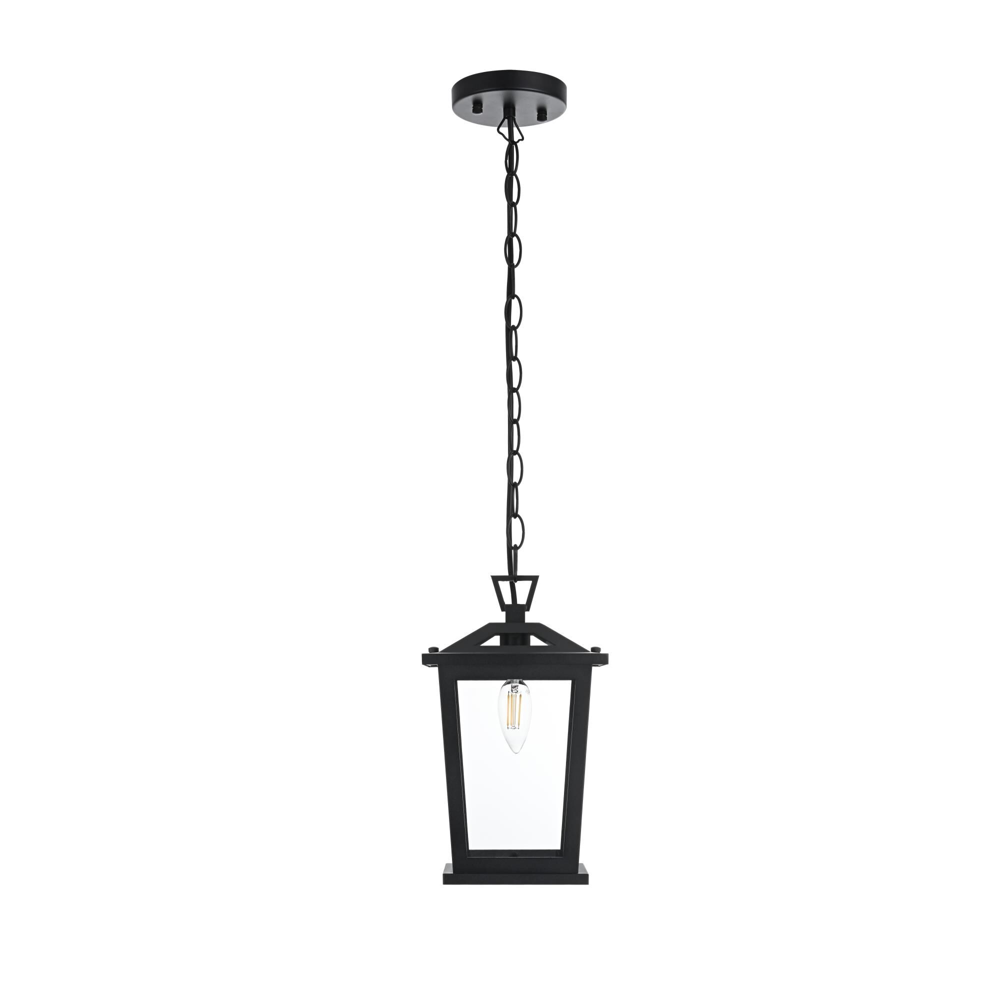 Berks 6 Inch Outdoor Hanging Lantern by Elegant Lighting