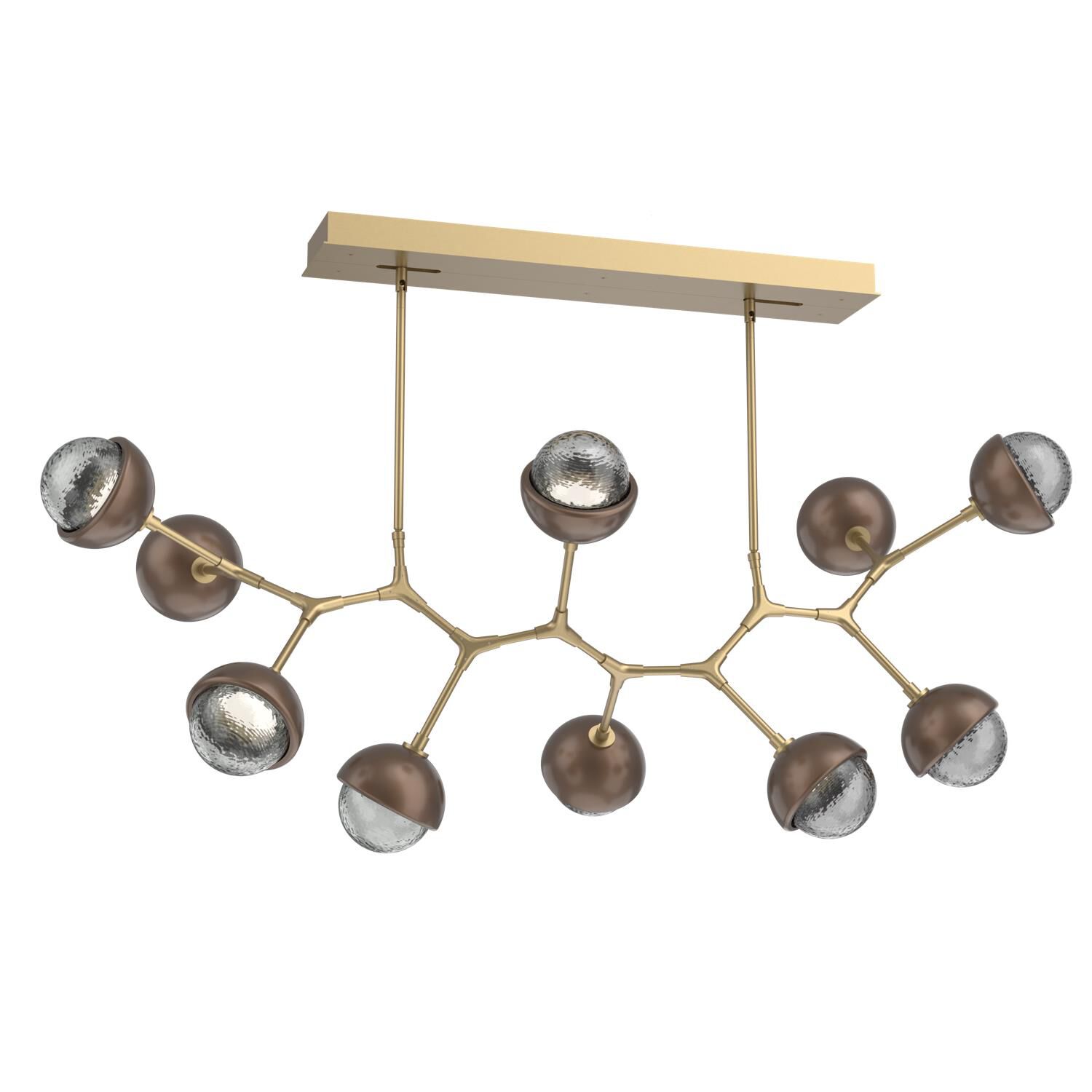 Levi Wilson Cabochon 56 Inch Linear Suspension Light by Hammerton Studio