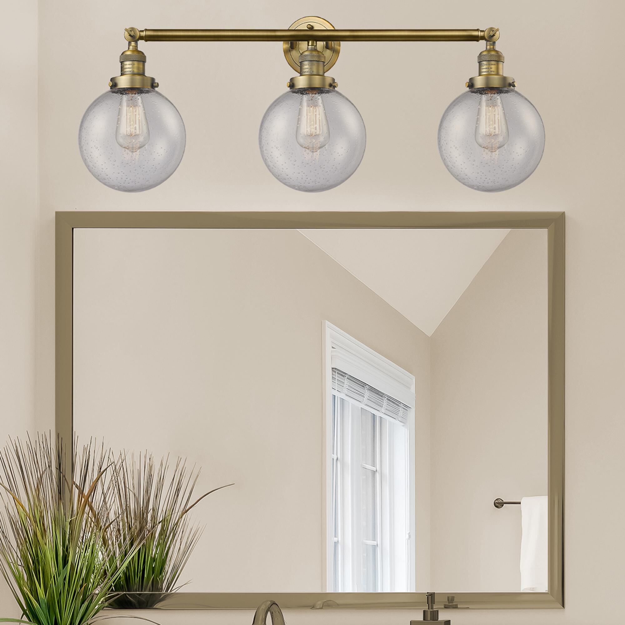 Bruno Marashlian Large Beacon 32 Inch 3 Light Bath Vanity Light by Innovations Lighting