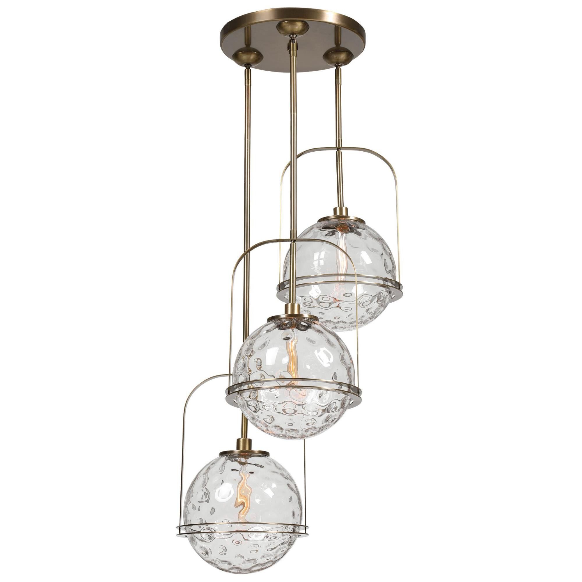 Kalizma Home Mimas 24 Inch 3 Light Multi Light Pendant by Uttermost