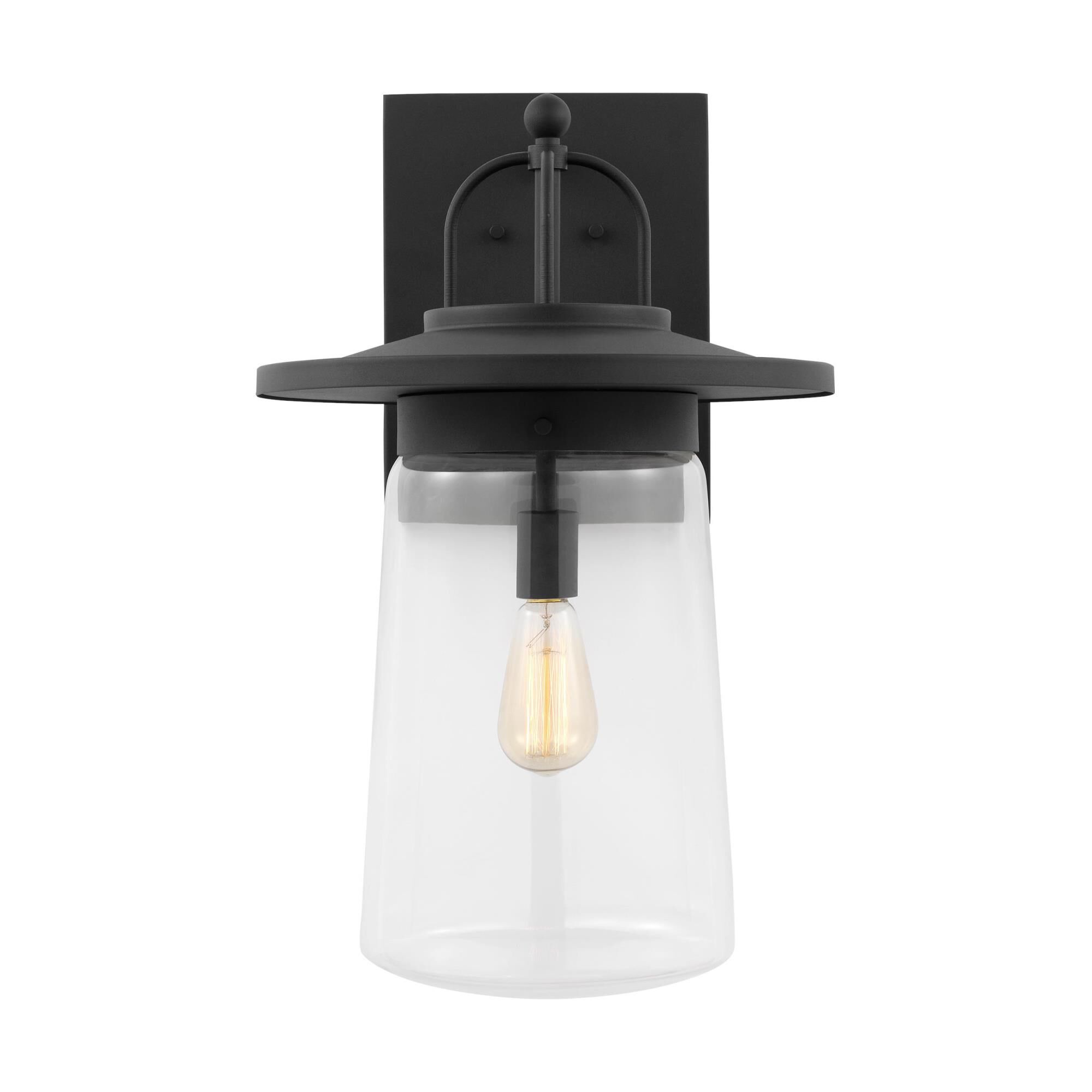 Shown in Black finish and Clear glass and Clear Glass shade