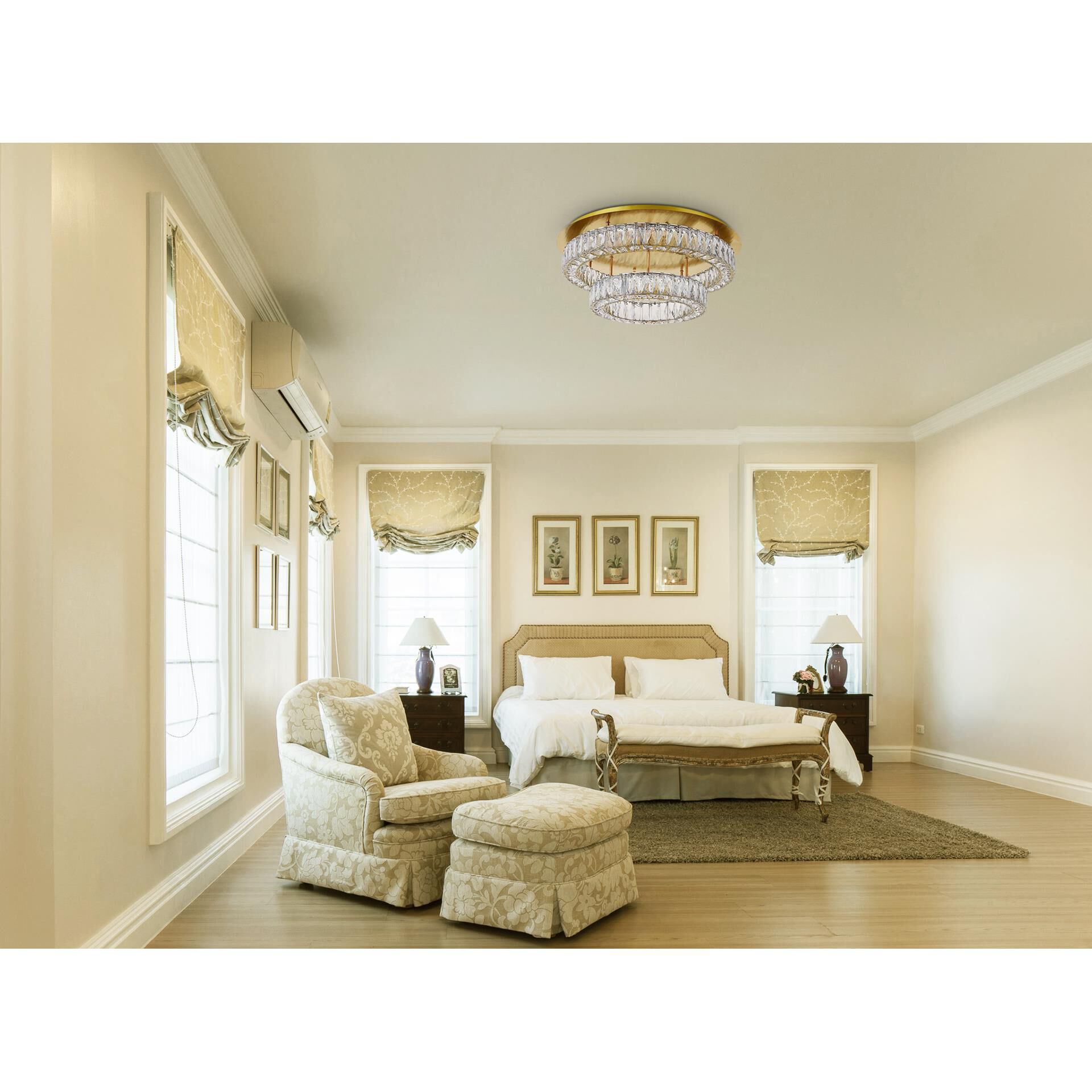 Monroe Semi Flush Mount by Elegant Lighting