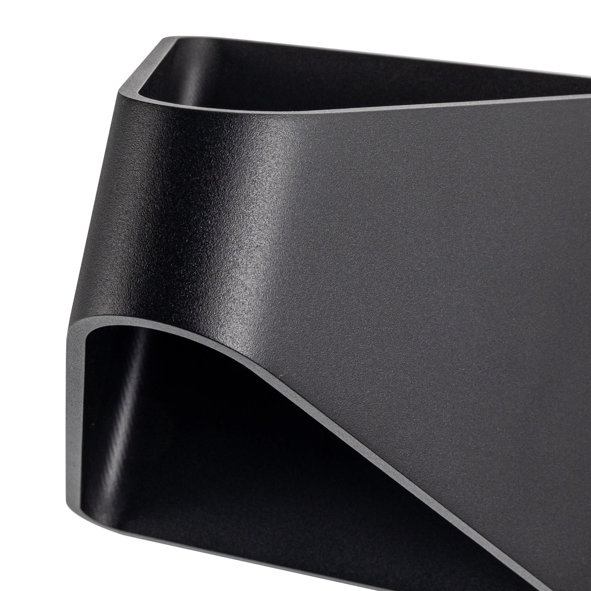 Shown in Black finish and Clear glass