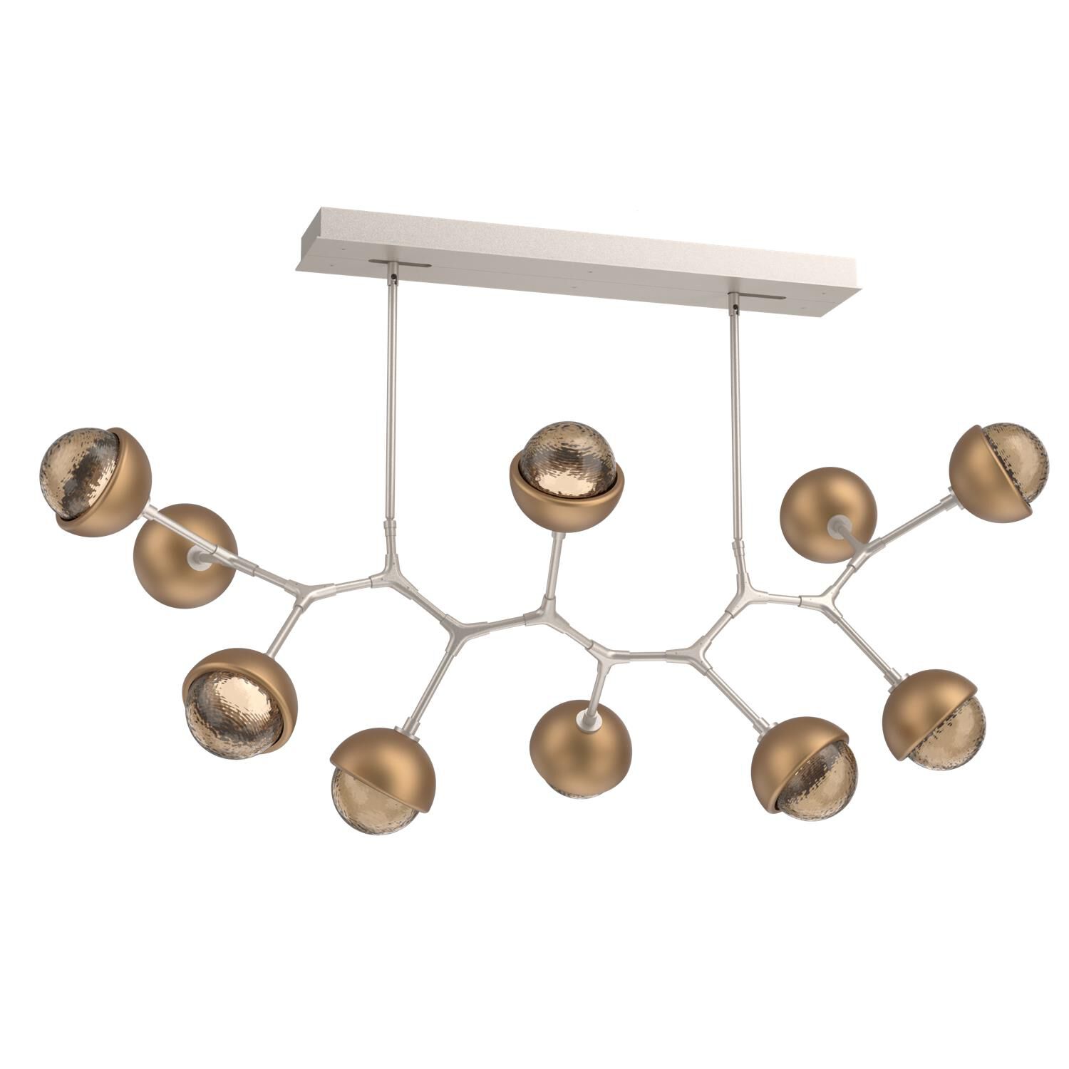 Levi Wilson Cabochon 56 Inch Linear Suspension Light by Hammerton Studio