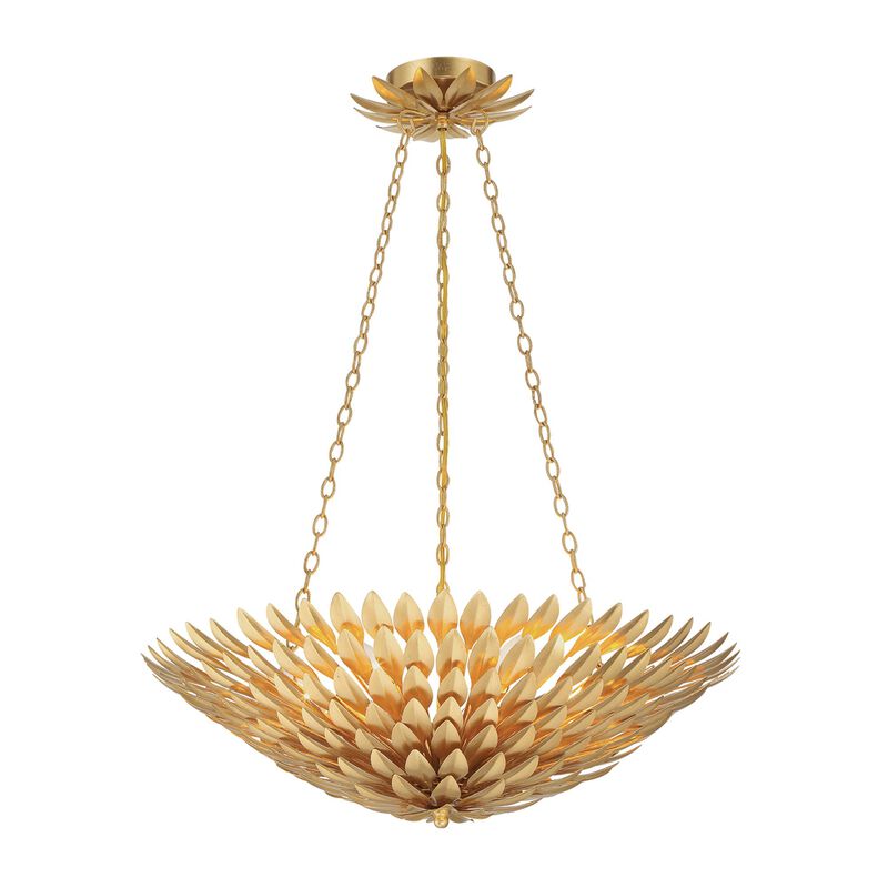 Broche 24 Inch 6 Light Chandelier by Crystorama