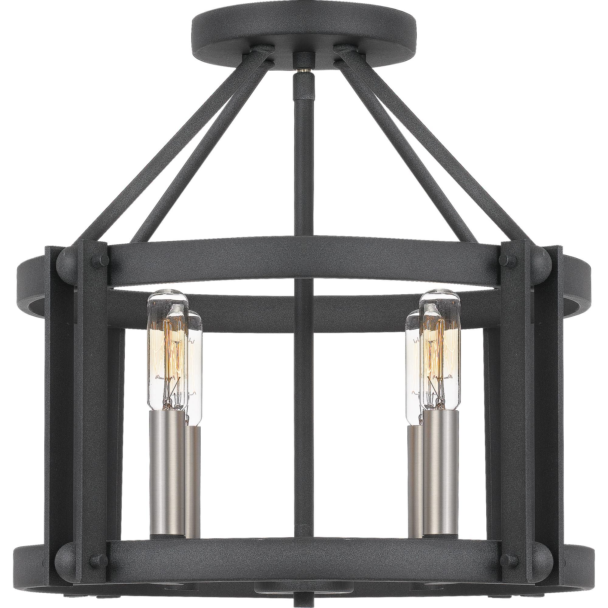 Victor 16 Inch 4 Light Semi Flush Mount by Quoizel