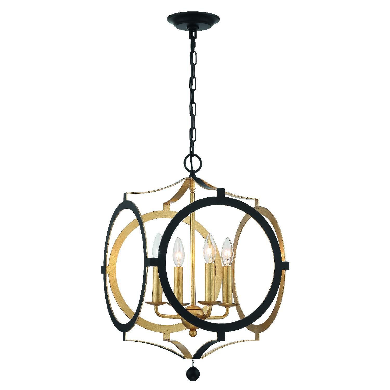 Odelle 20 Inch 4 Light Mini Chandelier by Crystorama