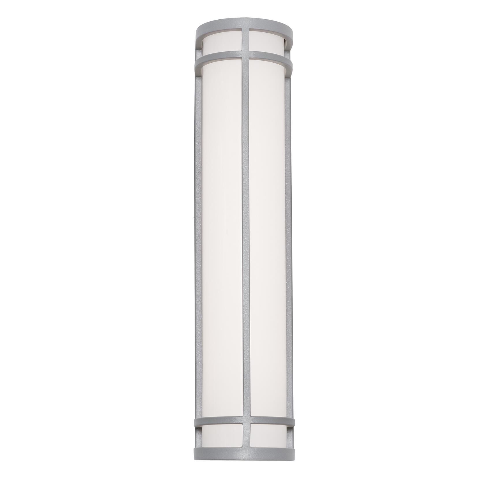 Shown in Textured Grey finish and White Acrylic Diffuser glass