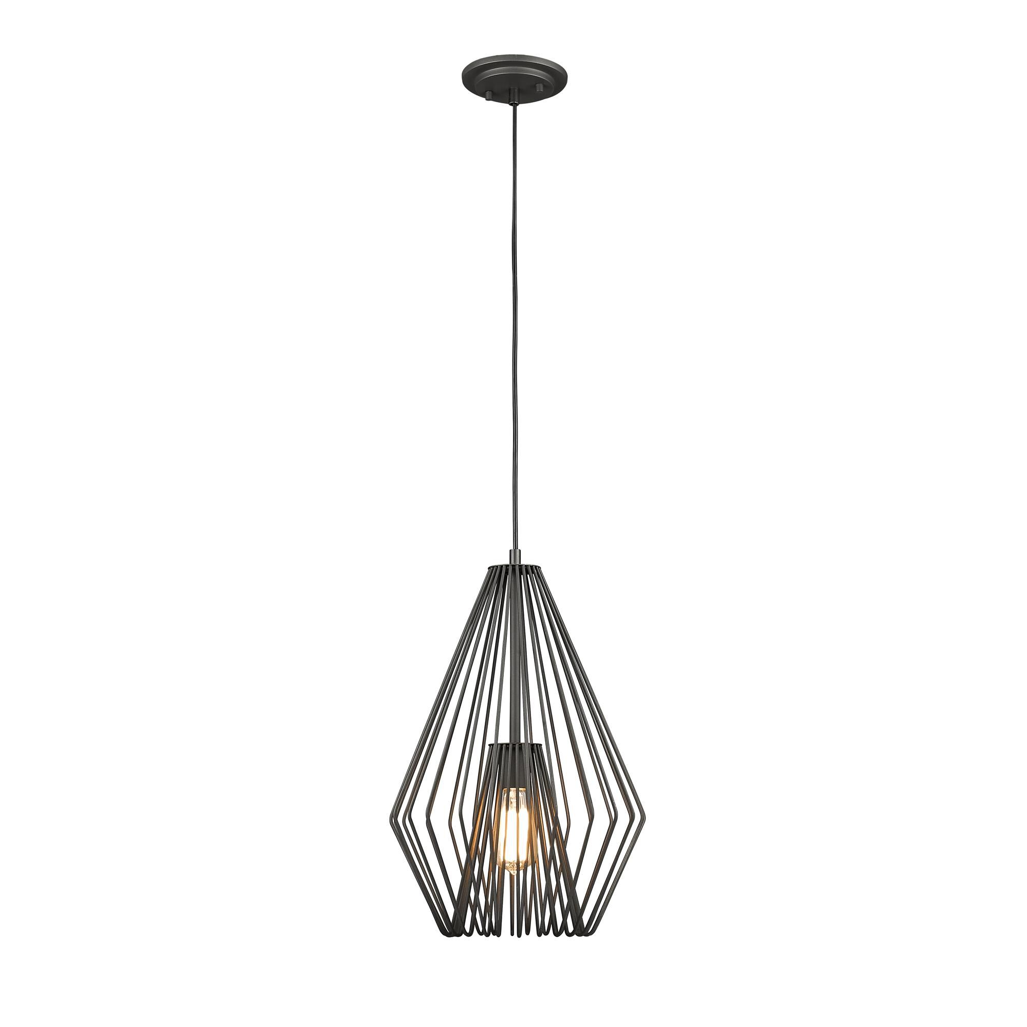 Shown in Bronze finish and --- glass and --- shade