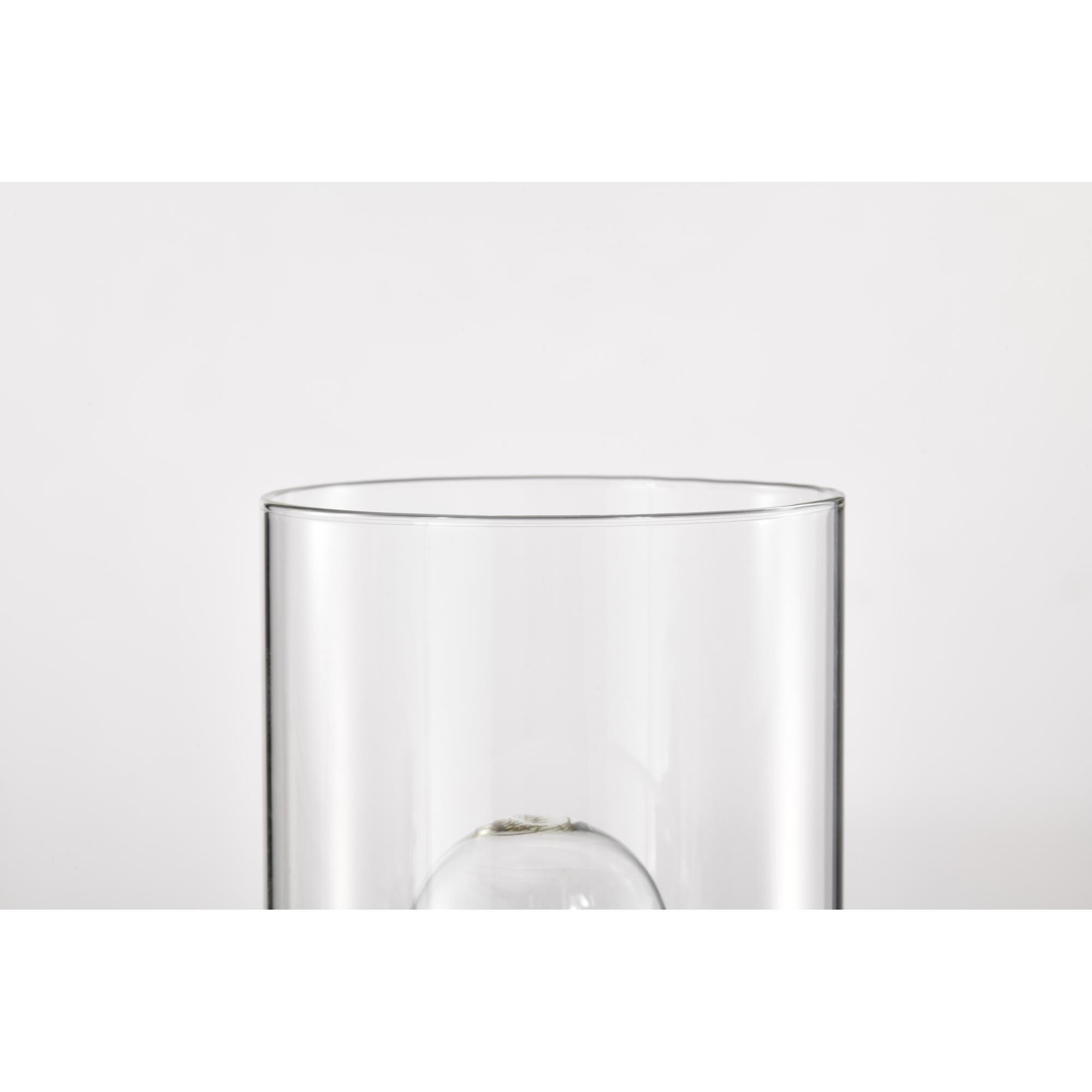 Shown in Matte Black finish and Clear glass