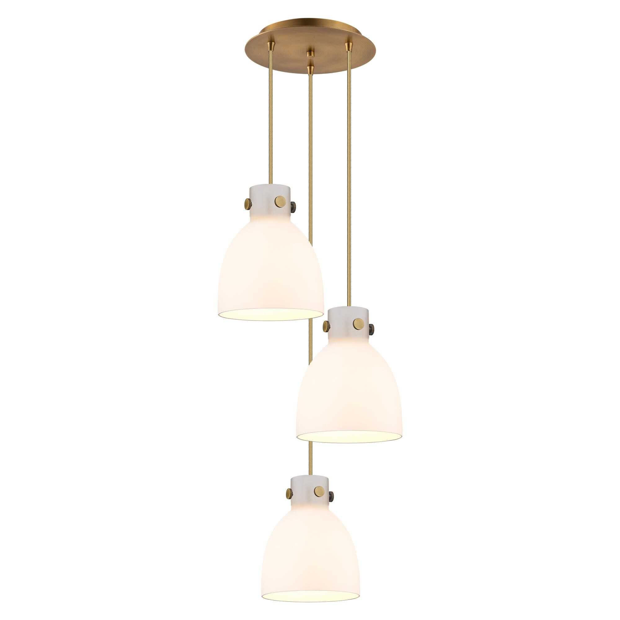 Bruno Marashlian Newton Bell 15 Inch 3 Light Multi Light Pendant by Innovations Lighting