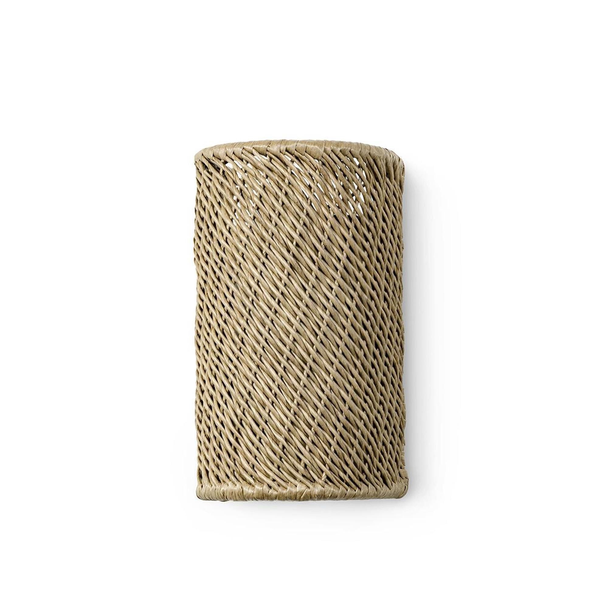 Shown in Charcoal finish and All Weather Wicker Seagrass shade