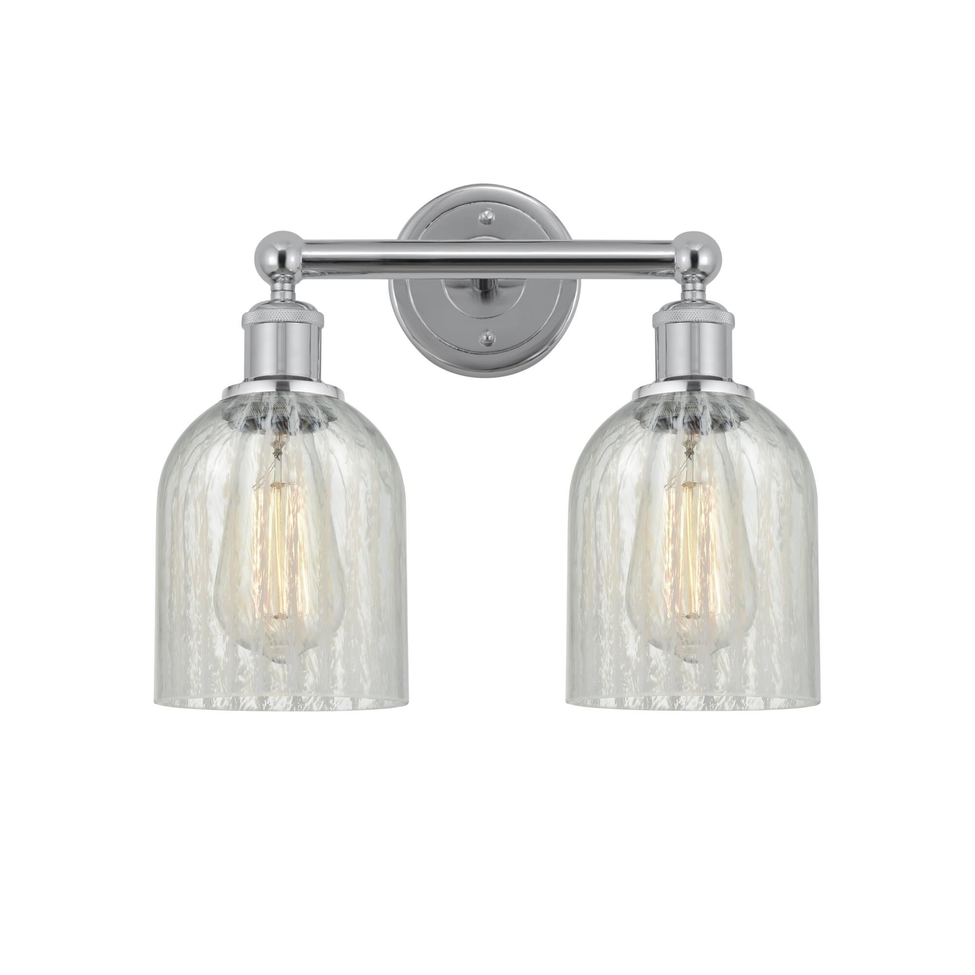 Shown in Polished Chrome, Mouchette finish and Mouchette glass and Mouchette Glass shade