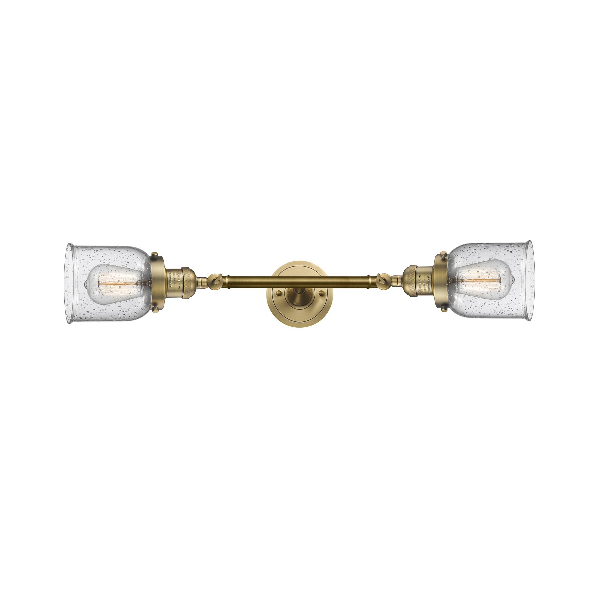 Bruno Marashlian Small Bell 16 Inch 2 Light Bath Vanity Light by Innovations Lighting