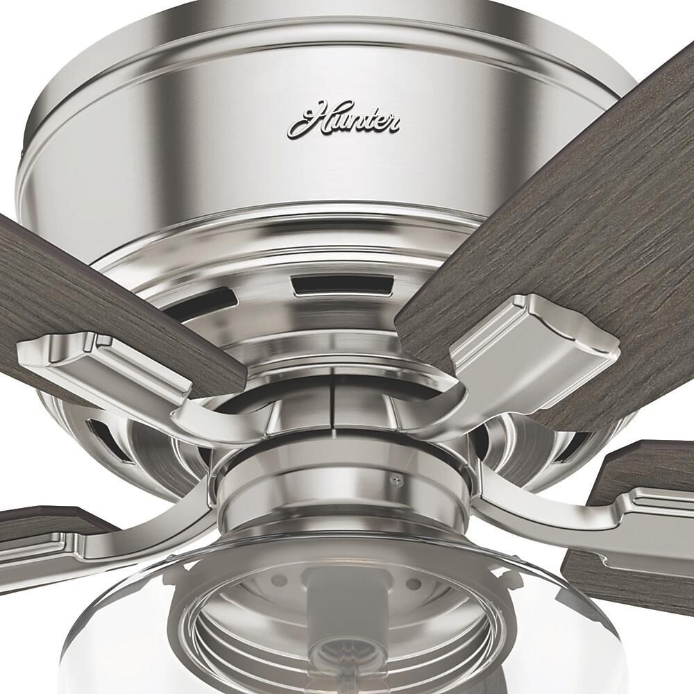 Bennett 52 Inch Flush Mount Fan with Light Kit by Hunter Fan
