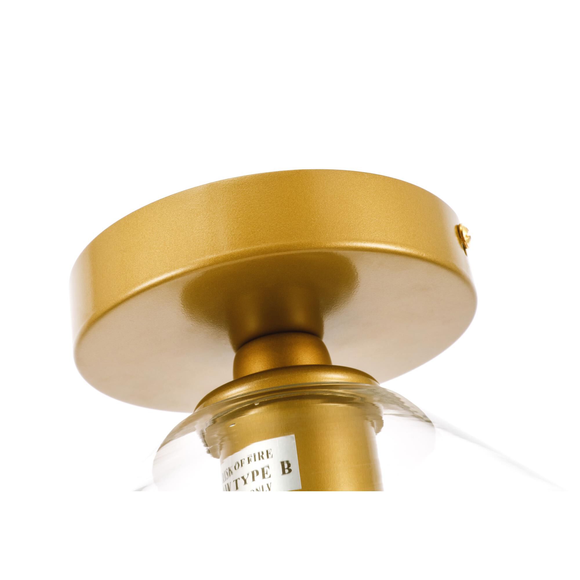 Gene 8 Inch Semi Flush Mount by Elegant Lighting